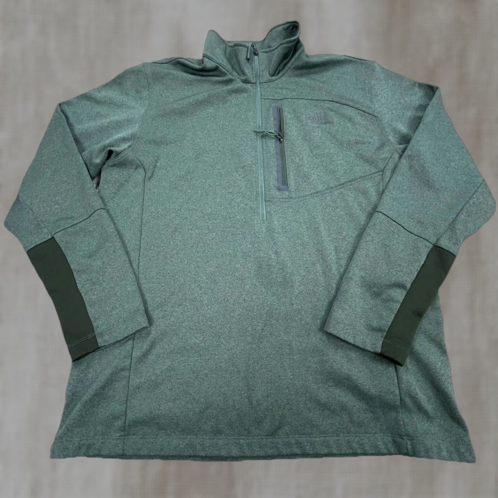 The North Face The North Face Sweater Men XL Green Pullover Half Zip Sweatshirt Olive Size US XL / EU 56 / 4 - 1 Thumbnail