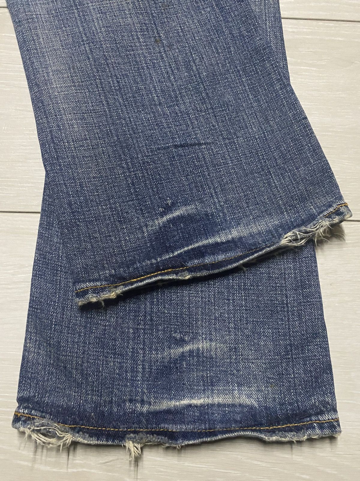 If Six Was Nine Vintage Real Authentic Style GLHeart Flare Faded Blue Size US 31 - 14 Thumbnail