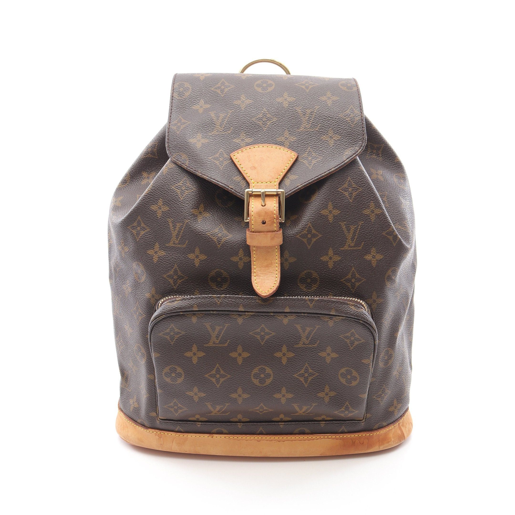 Louis Vuitton Louis Vuitton Montsouris Gm Monogram Backpack Rucksack Leather Brown Size ONE SIZE - 1 Thumbnail