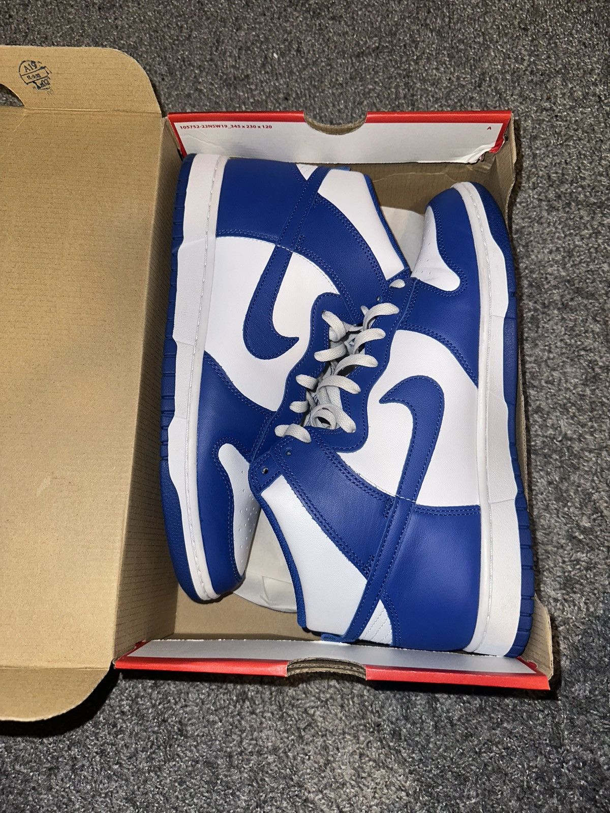 Jordan Brand Nike dunk high “Game Royal” Size US 12.5 / EU 45-46 - 1 Thumbnail