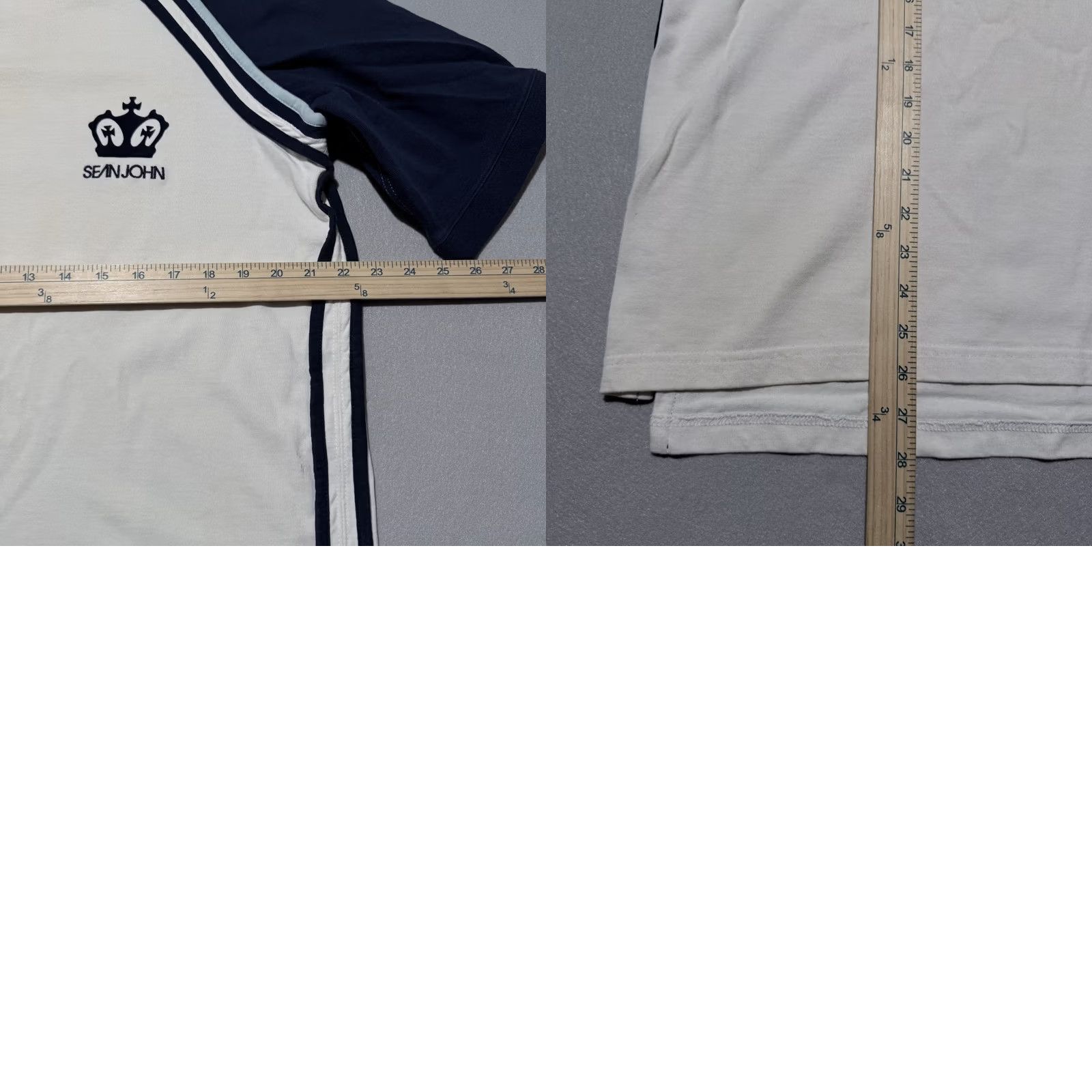 Sean John Sean John T-Shirt Men Navy White Crown Logo Short Sleeve Small - Vintage? No - Cotton Crew Neck Lightweight Solid White/Navy Logo T-Shirt Men XS/S Size US S / EU 44-46 / 1 - 9 Thumbnail