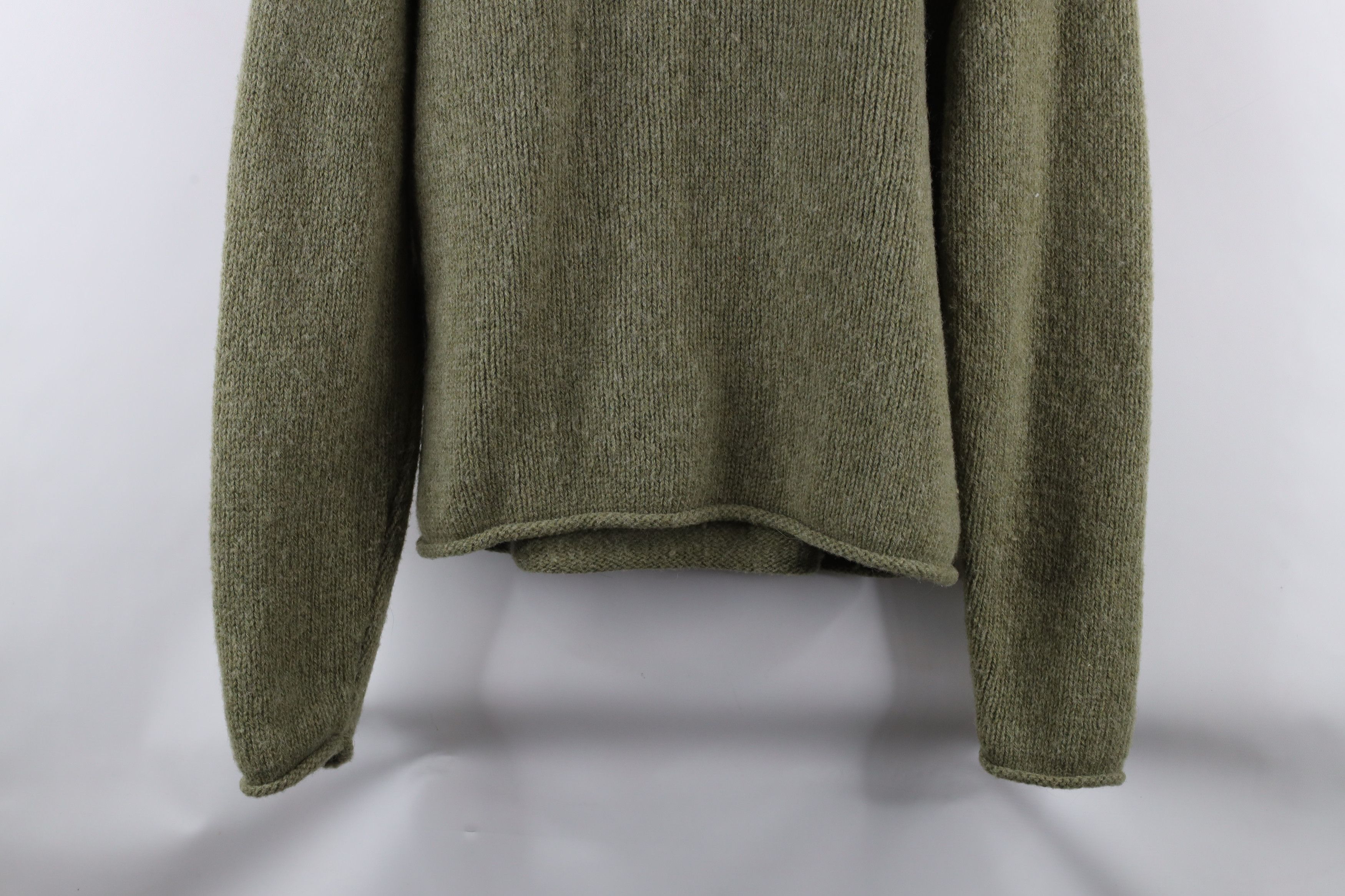Vintage Vintage 90s Streetwear Shetland Marled Knit Sweater Green Size US L / EU 52-54 / 3 - 8 Thumbnail