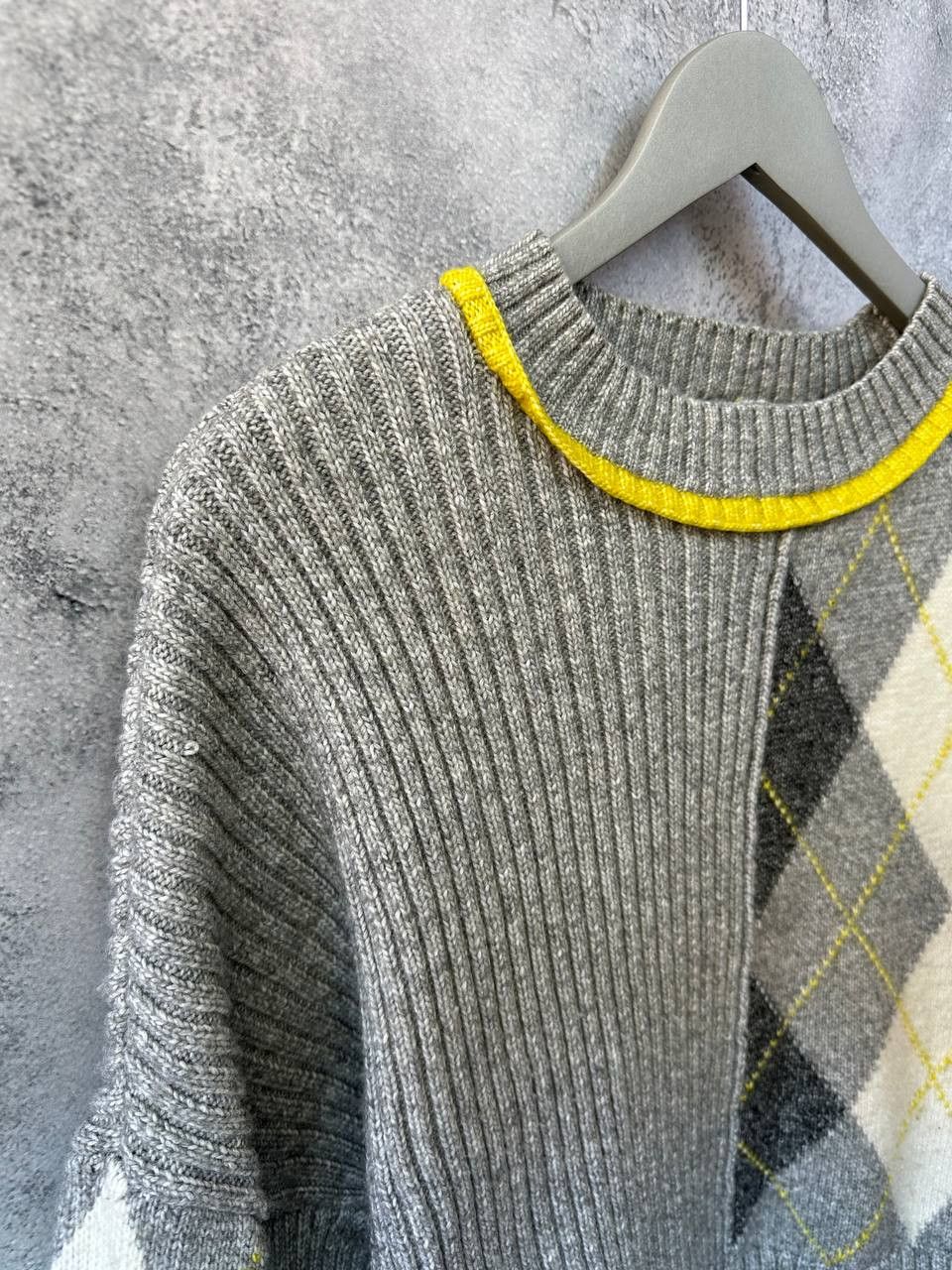 Pringle Of Scotland Pringle of Scotland x H&M Argyle Knit Sweater Oversized Size L / US 10 / IT 46 - 4 Thumbnail