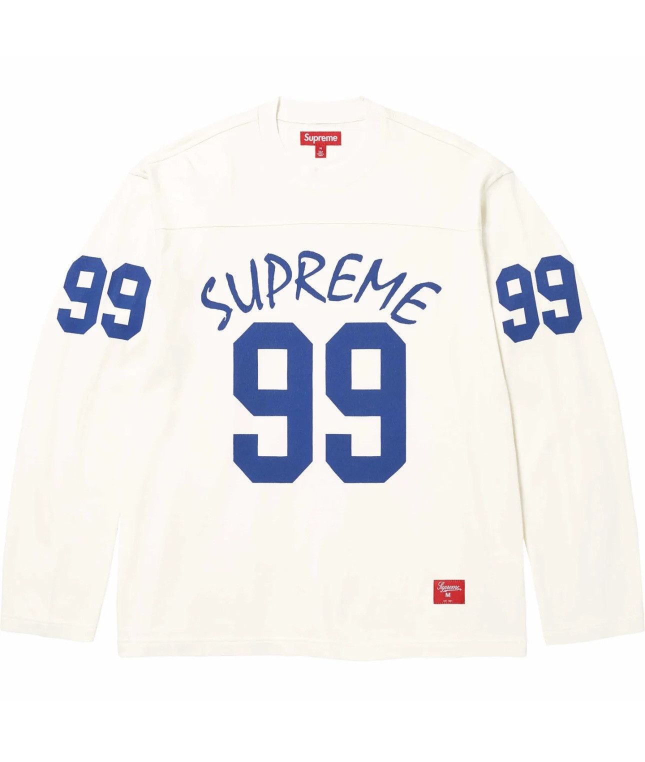 image of Supreme 99 L/s Football Top in White, Men's (Size 2XL)