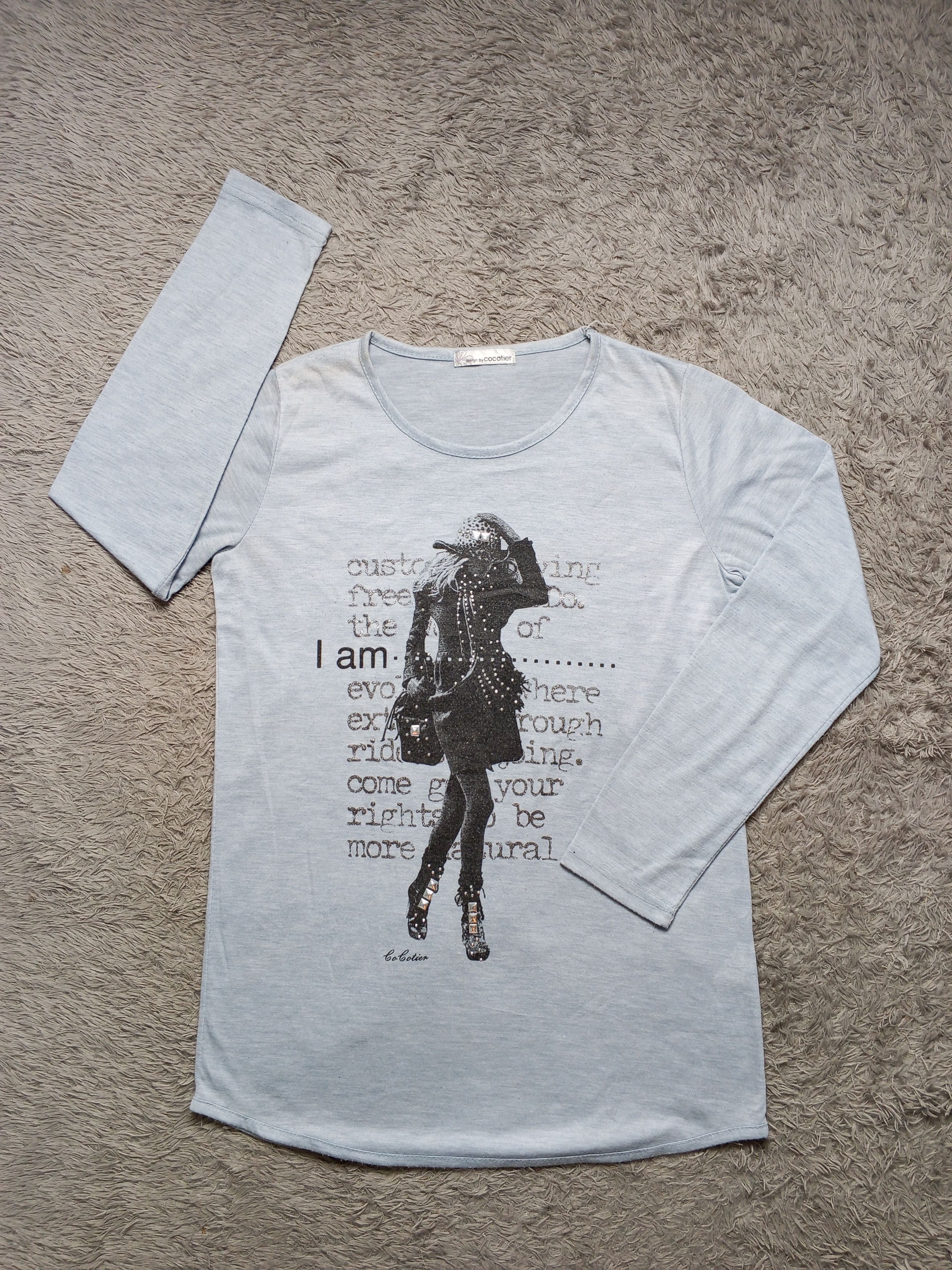 Japanese Brand Japan Brand Cocotier Long Sleeve Poem Size L / US 10 / IT 46 - 1 Thumbnail