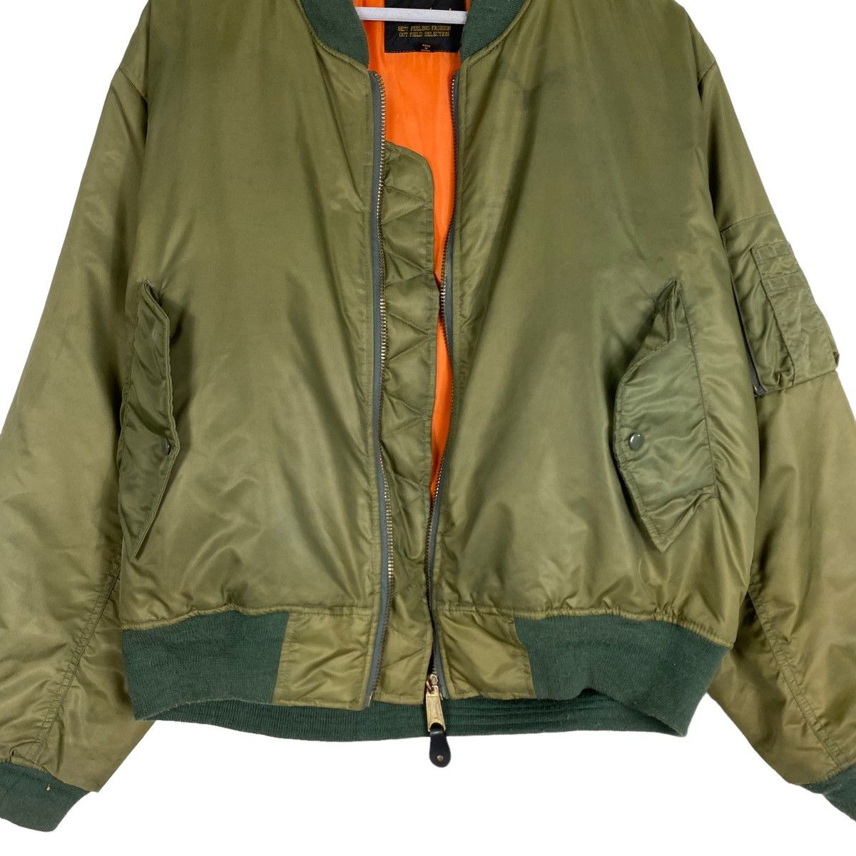 Flight Club × Japanese Brand 💥WARM HEART SUNFADED STREET RIOT MA1 BOMBER JACKET Size US L / EU 52-54 / 3 - 6 Thumbnail