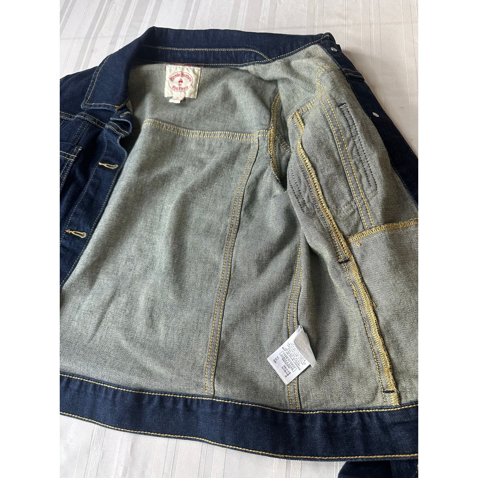 Brooks Brothers Brooks Brothers Red Fleece Denim Jacket Blue Jean Women's S Size S / US 4 / IT 40 - 5 Thumbnail