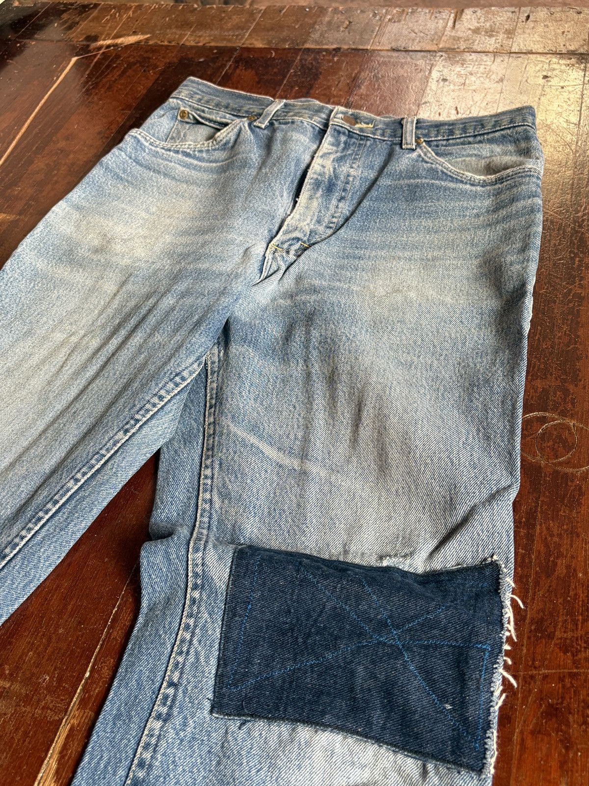 Lee 70’s LEE DISTRESSED JEANS Size 32" / US 10 / IT 46 - 2 Thumbnail