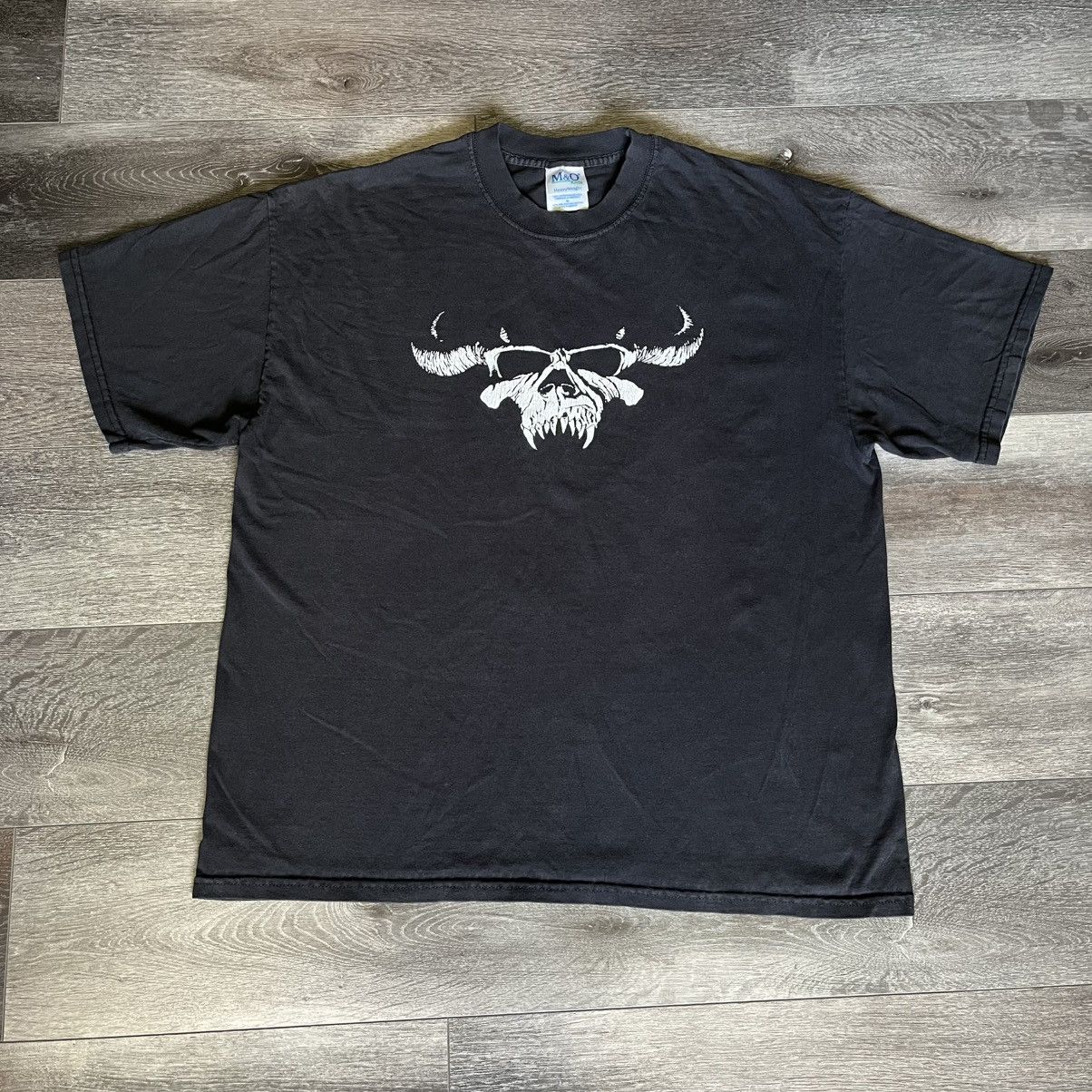 Band Tees Vintage 90s Danzig Self Titled Album Skull Band Tee Misfits Size US XL / EU 56 / 4 - 1 Thumbnail