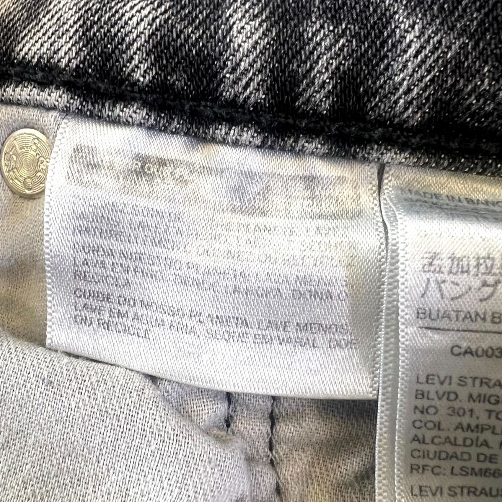 Levi's Levi's 511 Jeans Mens Gray Denim Stretch Slim Fit Straight Leg Streetwear 32x30 Size US 32 / EU 48 - 6 Thumbnail