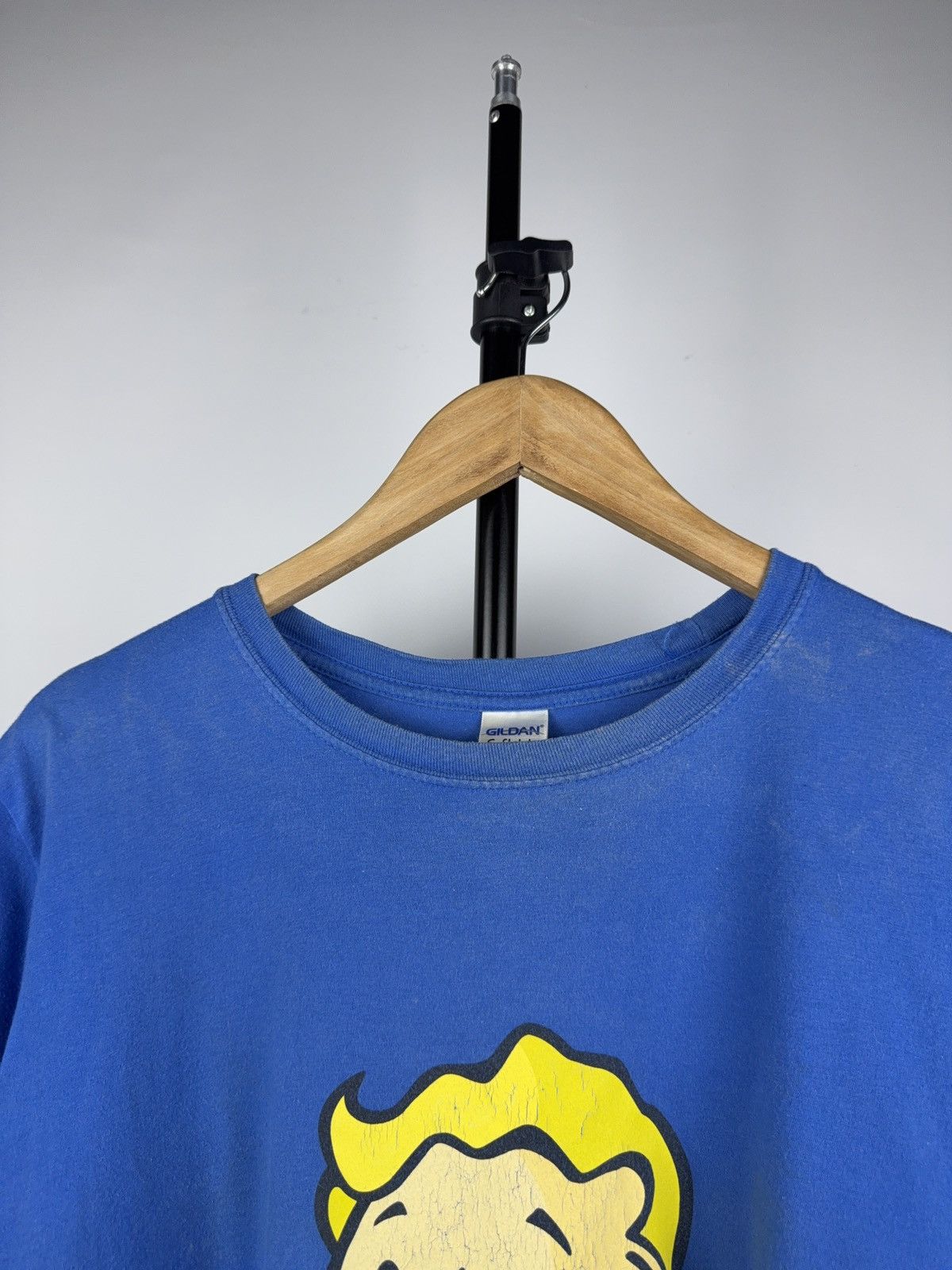 Playstation × The Game × Vintage Vintage 2000s Fallout 4 PROMO Logo Gaming Faded T Shirt Size US L / EU 52-54 / 3 - 2 Thumbnail
