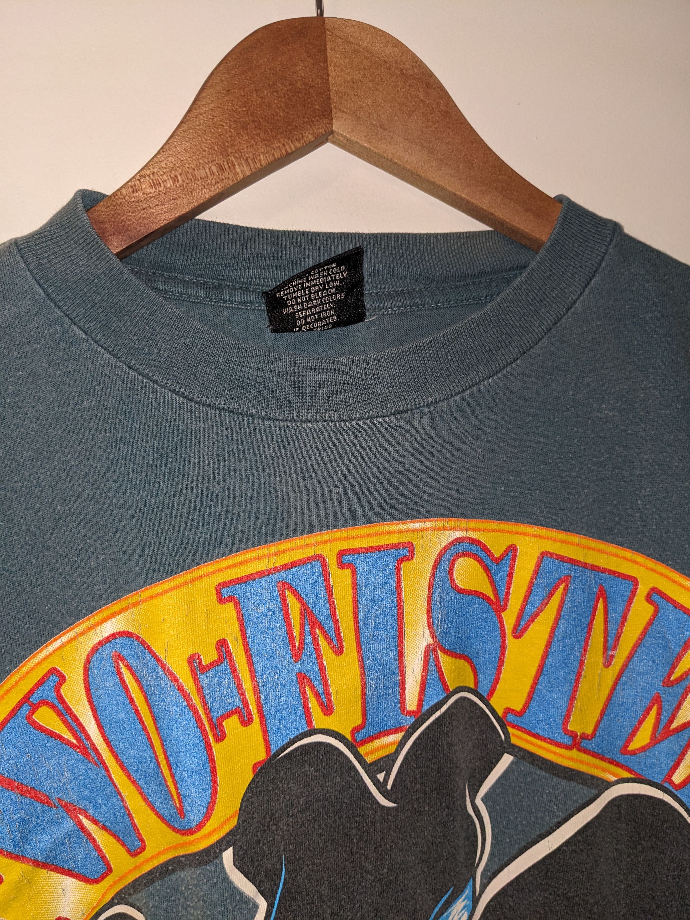 Vintage Vintage 90s Two Fisted Coffee Drinker Humor Funny T-Shirt Size US XL / EU 56 / 4 - 5 Thumbnail
