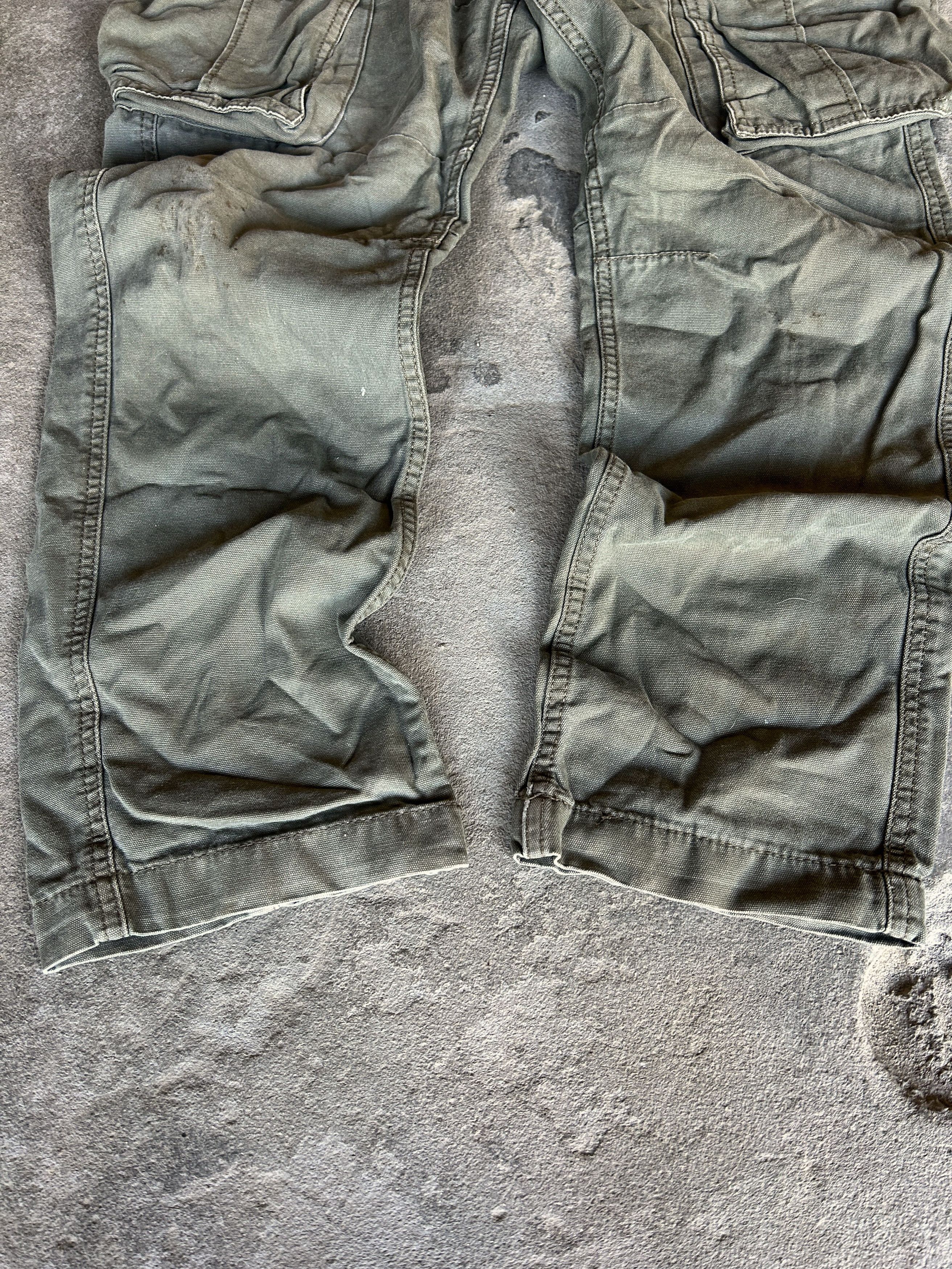 Vintage Vintage Olive Cargo Pants Wide Leg Military Utility Style Size US 32 / EU 48 - 5 Thumbnail