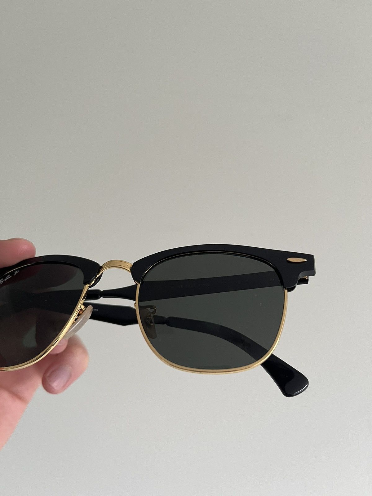 RayBan Black / Gold Clubmaster Sunglasses Size ONE SIZE - 5 Thumbnail