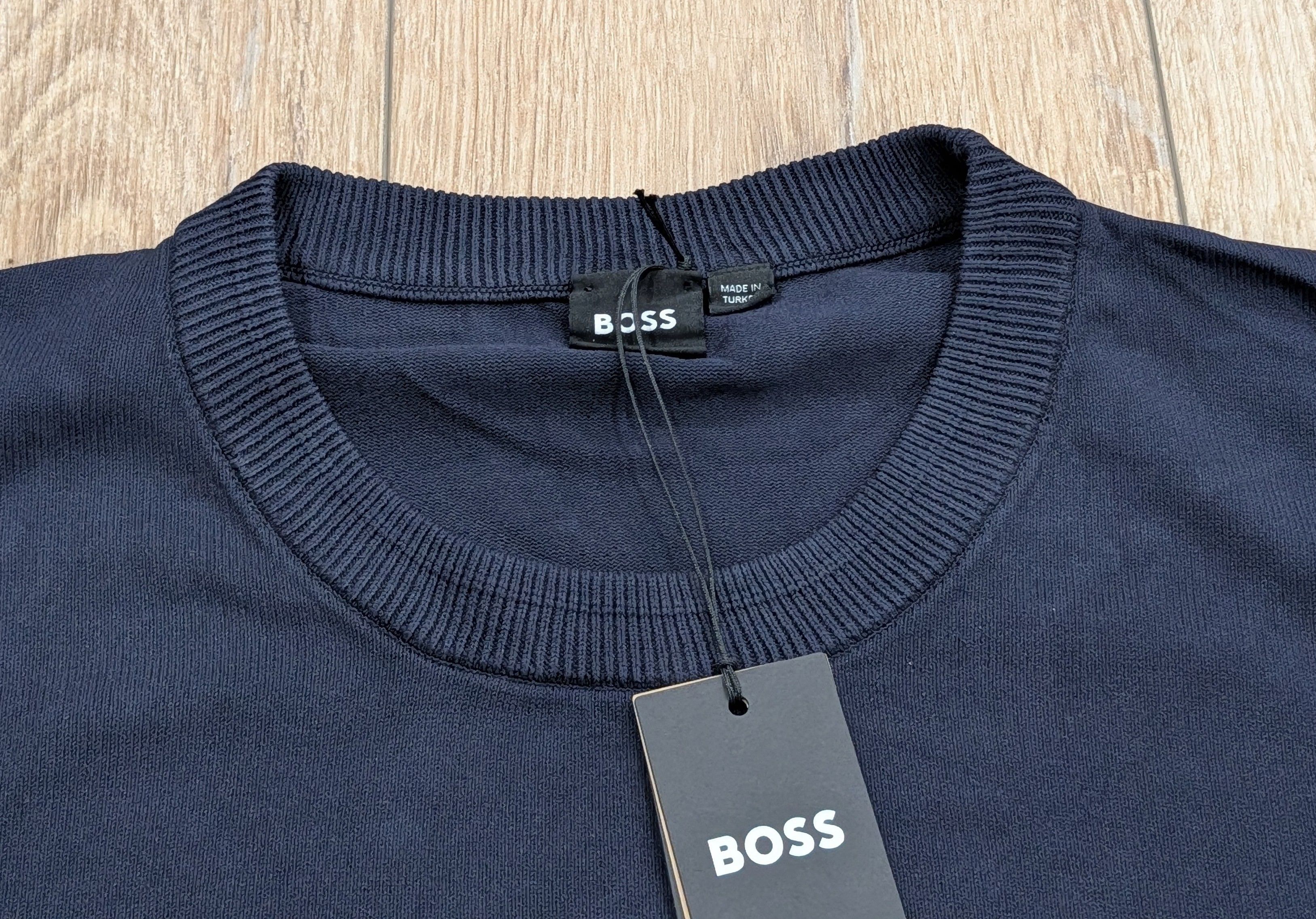 Hugo Boss BOSS Hugo Boss "Lobe" Crewneck Sweater Dark Blue 2XL Size US XXL / EU 58 / 5 - 2 Thumbnail