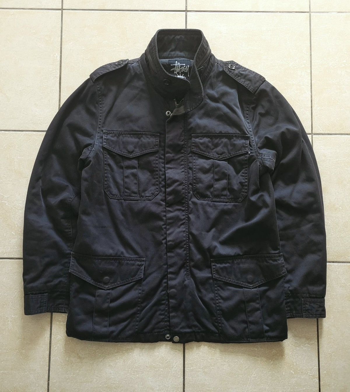 Stussy Vintage STUSSY military style multipocket jacket | Grailed