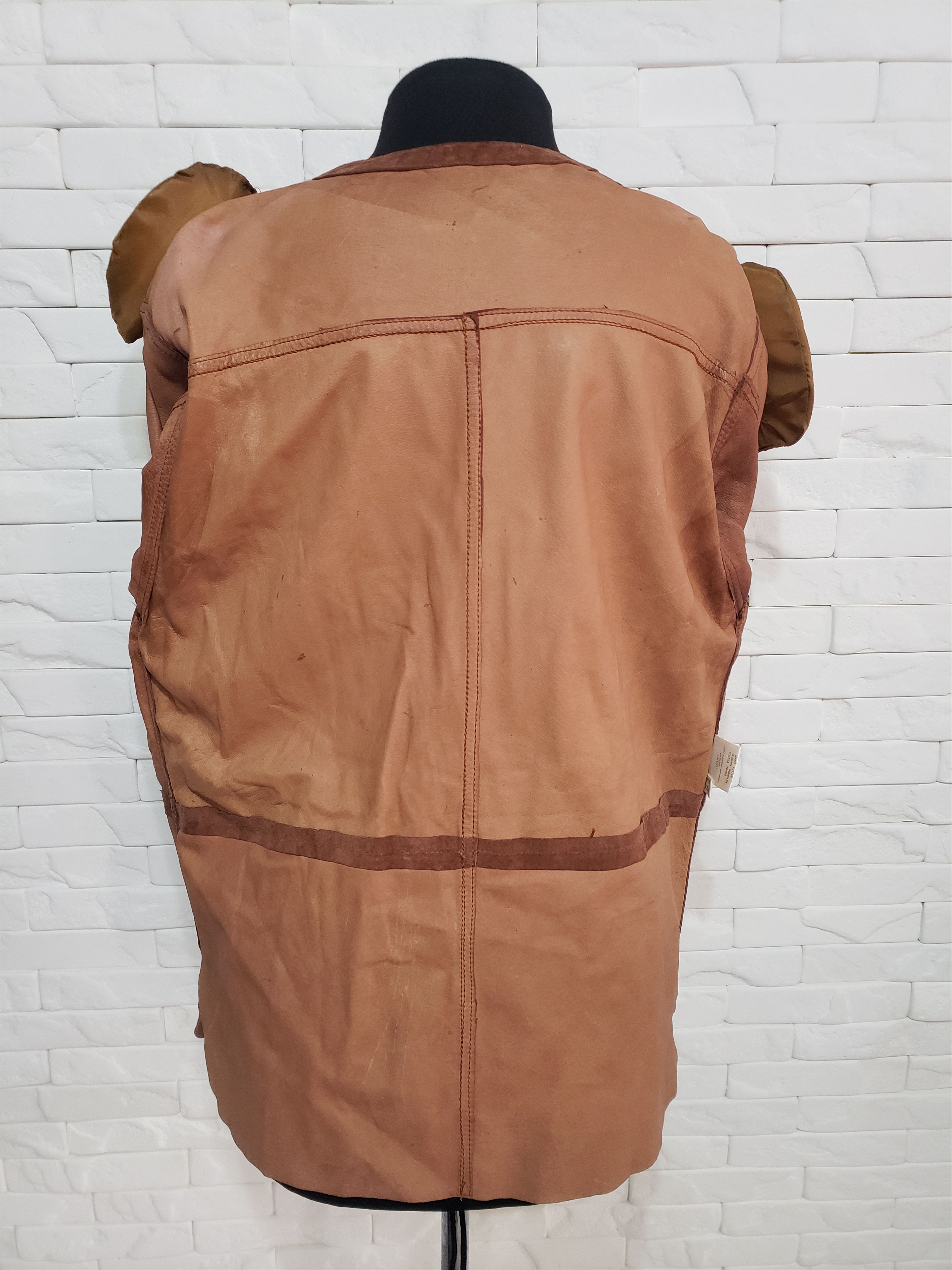 Genuine Leather Stylish women's shirt made of genuine suede. Size XXL / US 16-18 / IT 52-54 - 7 Thumbnail