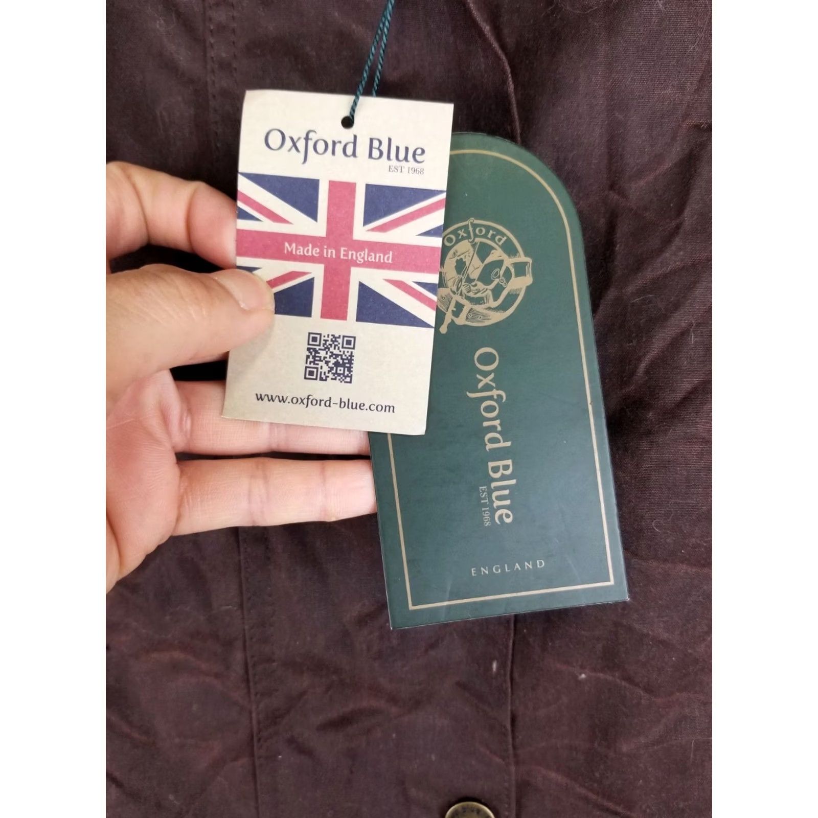 Vintage NWT OXFORD BLUE OIL WAXED HUNTING JACKET WOMEN'S XL 16 Size XL / US 12-14 / IT 48-50 - 5 Thumbnail
