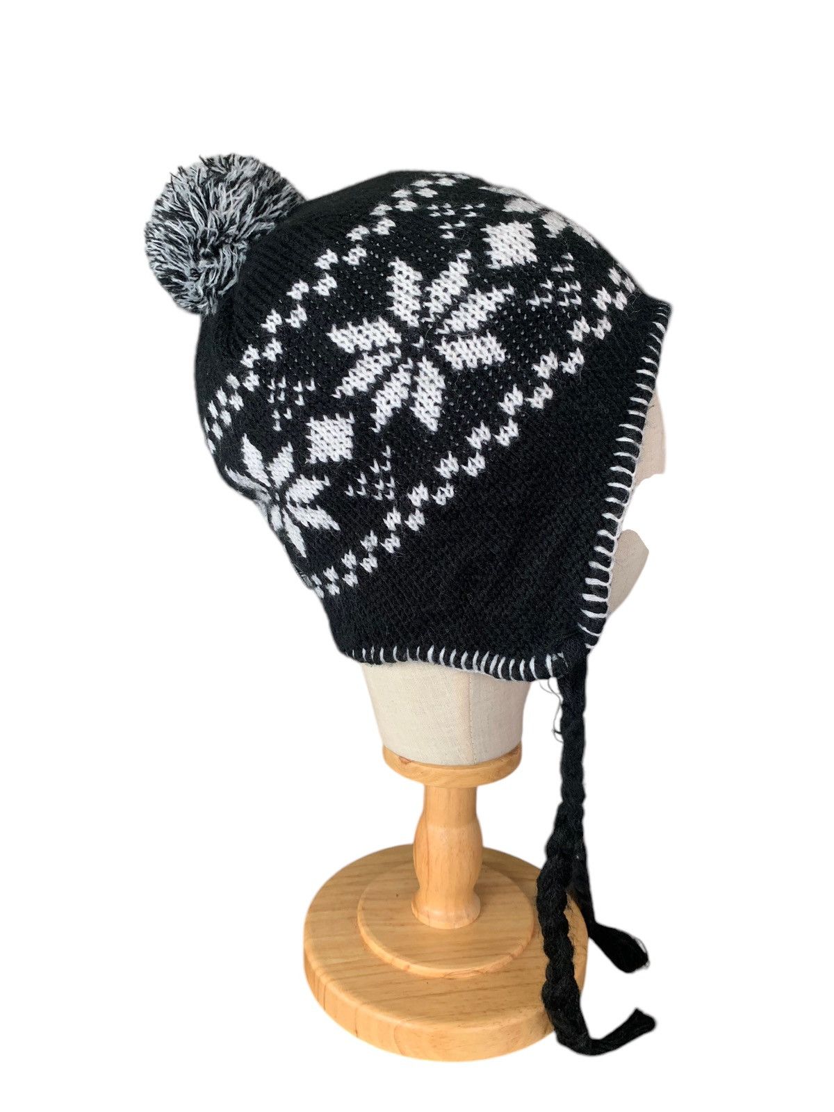 Japanese Brand × Karrimor Karrimor Japanese Earflap Knit Snow Snoopy Beanie Hats Size ONE SIZE - 8 Thumbnail
