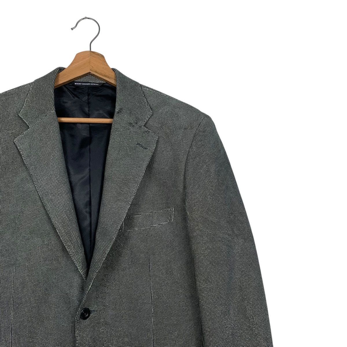 Japanese Brand Mieko Uesako Homme Herringbone Casual Jacket Size US M / EU 48-50 / 2 - 5 Thumbnail