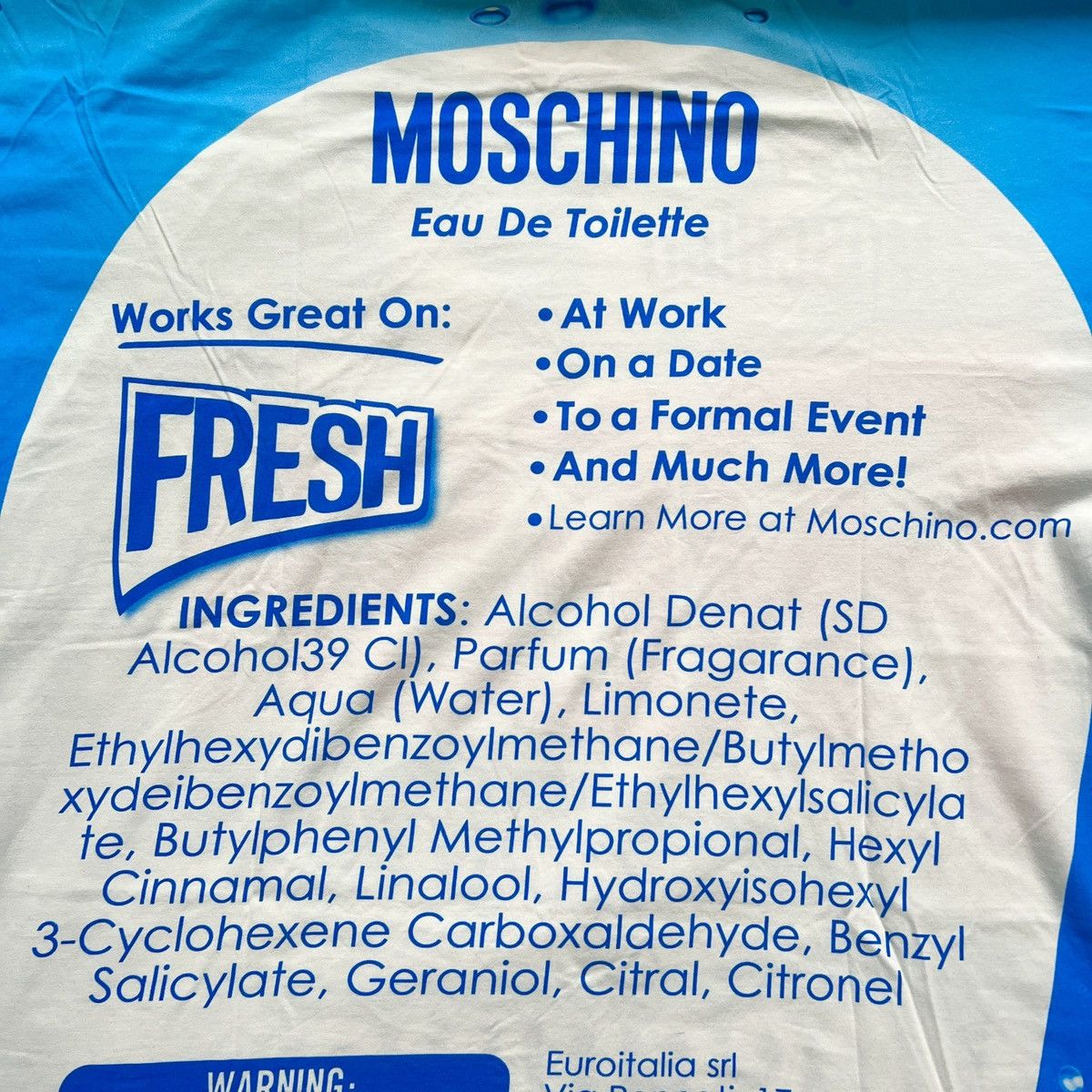 Moschino RARE 🧼🫧🧽 MOSCHINO FRESH T-SHIRT print jeremy scott swag Size US XL / EU 56 / 4 - 7 Thumbnail