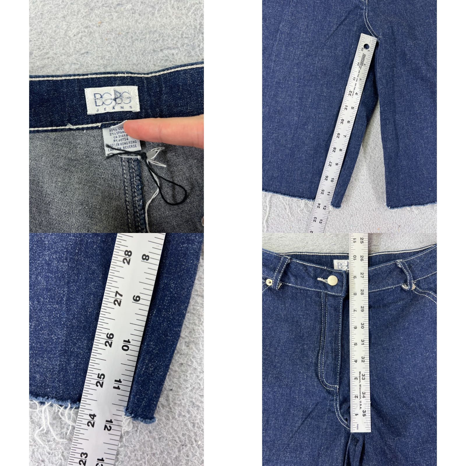 Bcbgmaxazria VINTAGE BCBGMAXAZRIA Shorts Womens 8 Denim Blue Cut-Off 26x12 5-Pocket Denim Jean Casual Hip-Hop Ready Womens Size 30" / US 8 / IT 44 - 8 Thumbnail