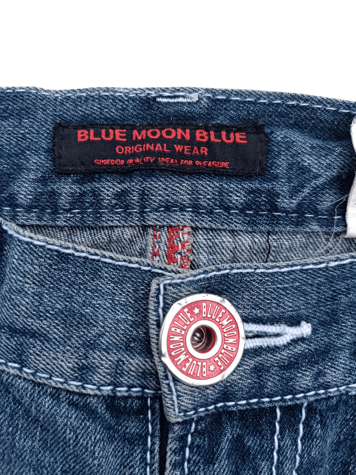 Designer × Japanese Brand × Vintage VINTAGE BLUE MOON BLUE SPLATTER PAINT DENIM Size US 30 / EU 46 - 5 Thumbnail