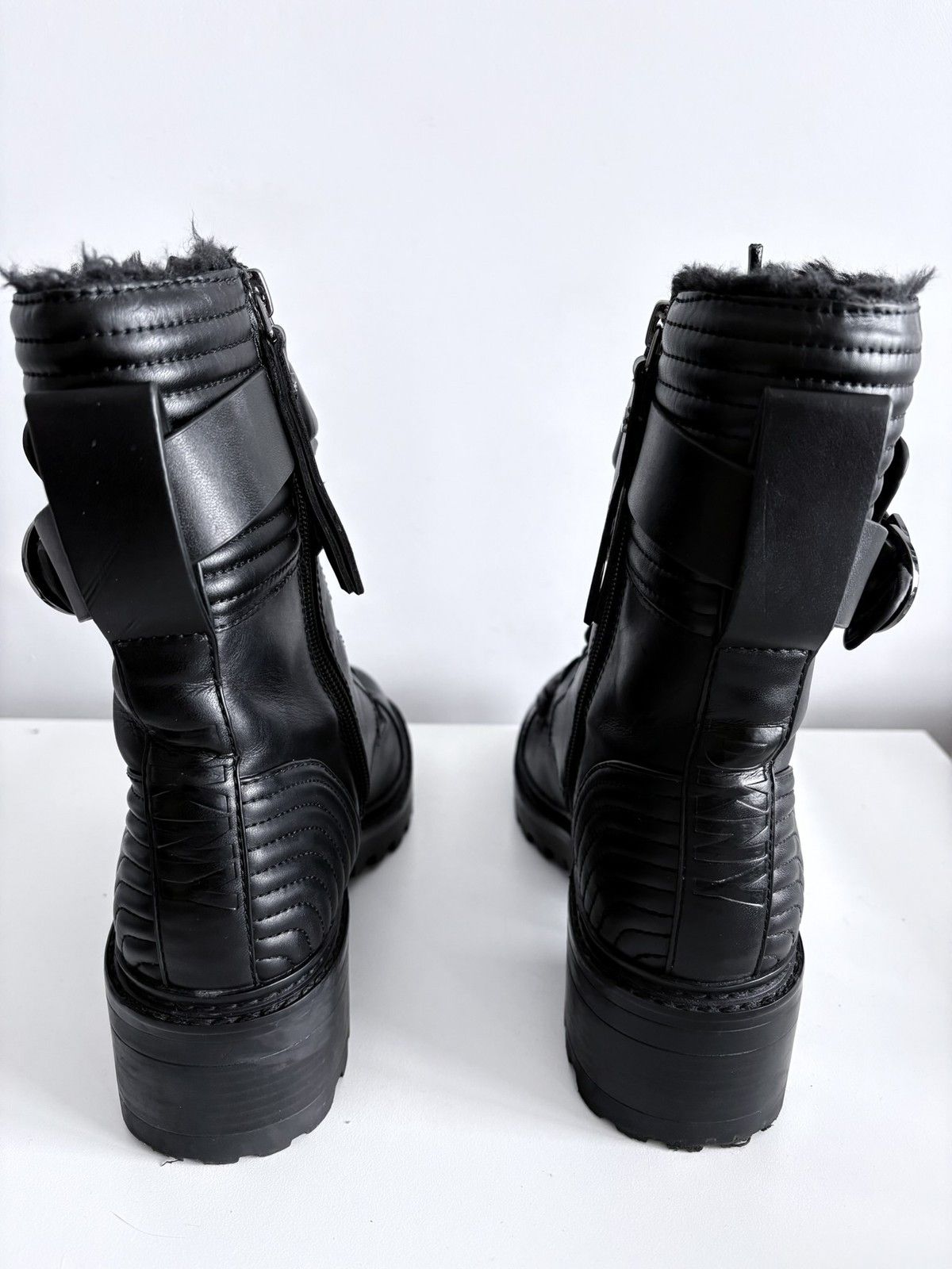 DKNY DKNY Basia biker boots black heeled leather size 38 Size US 8 / IT 38 - 5 Thumbnail