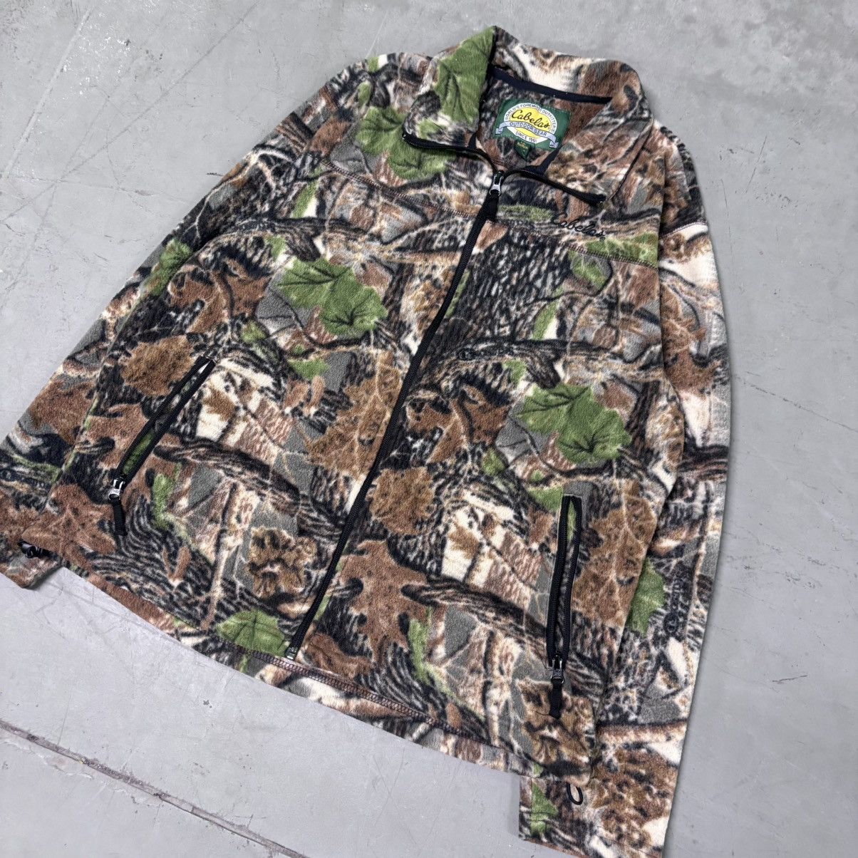 Realtree × Vintage Vintage 90s baggy fit Real Tree camo Fleece zip up Size US L / EU 52-54 / 3 - 2 Thumbnail