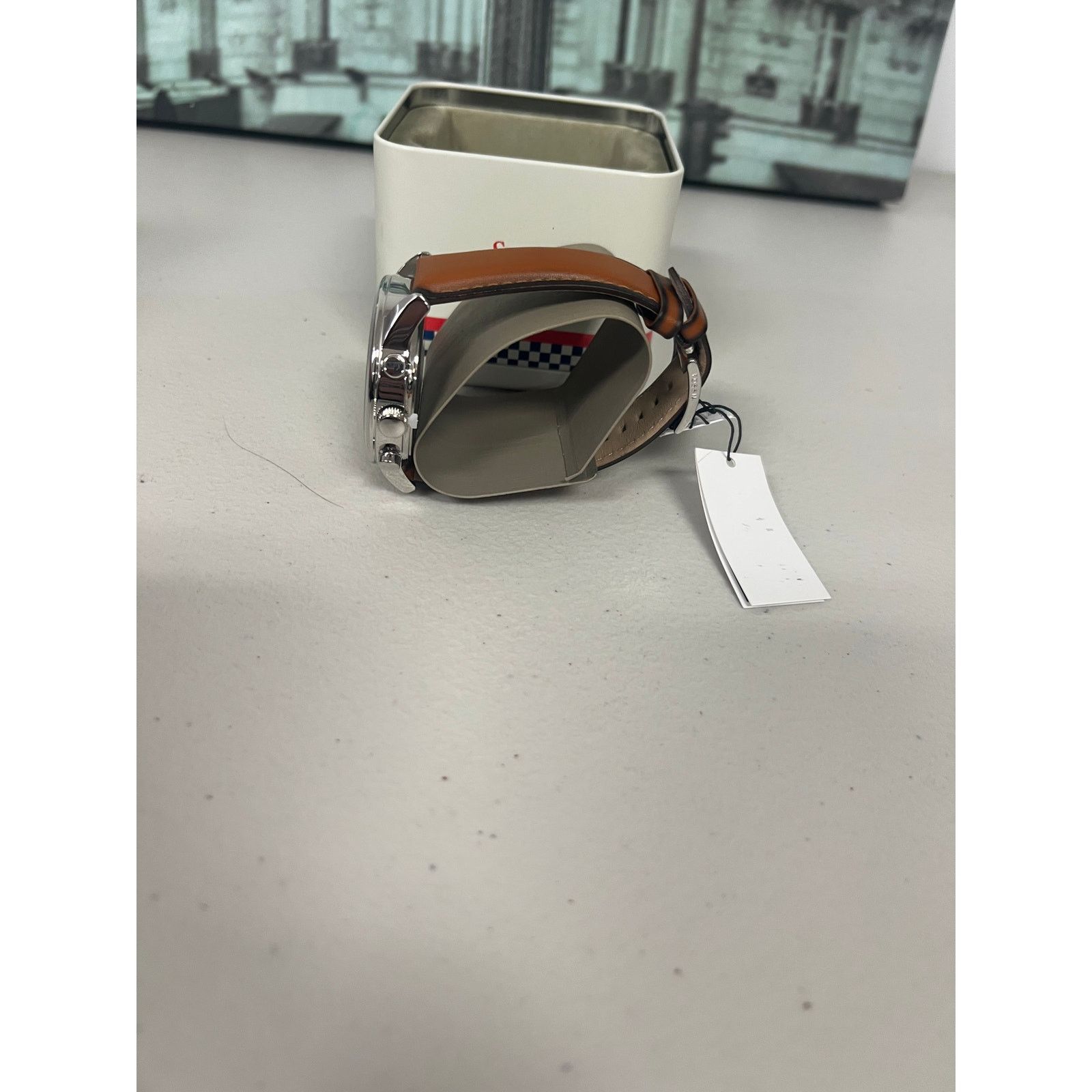 Fossil Fossil BQ2125IE Flynn Chronograph Brown Leather Men's Watch Size ONE SIZE - 3 Thumbnail