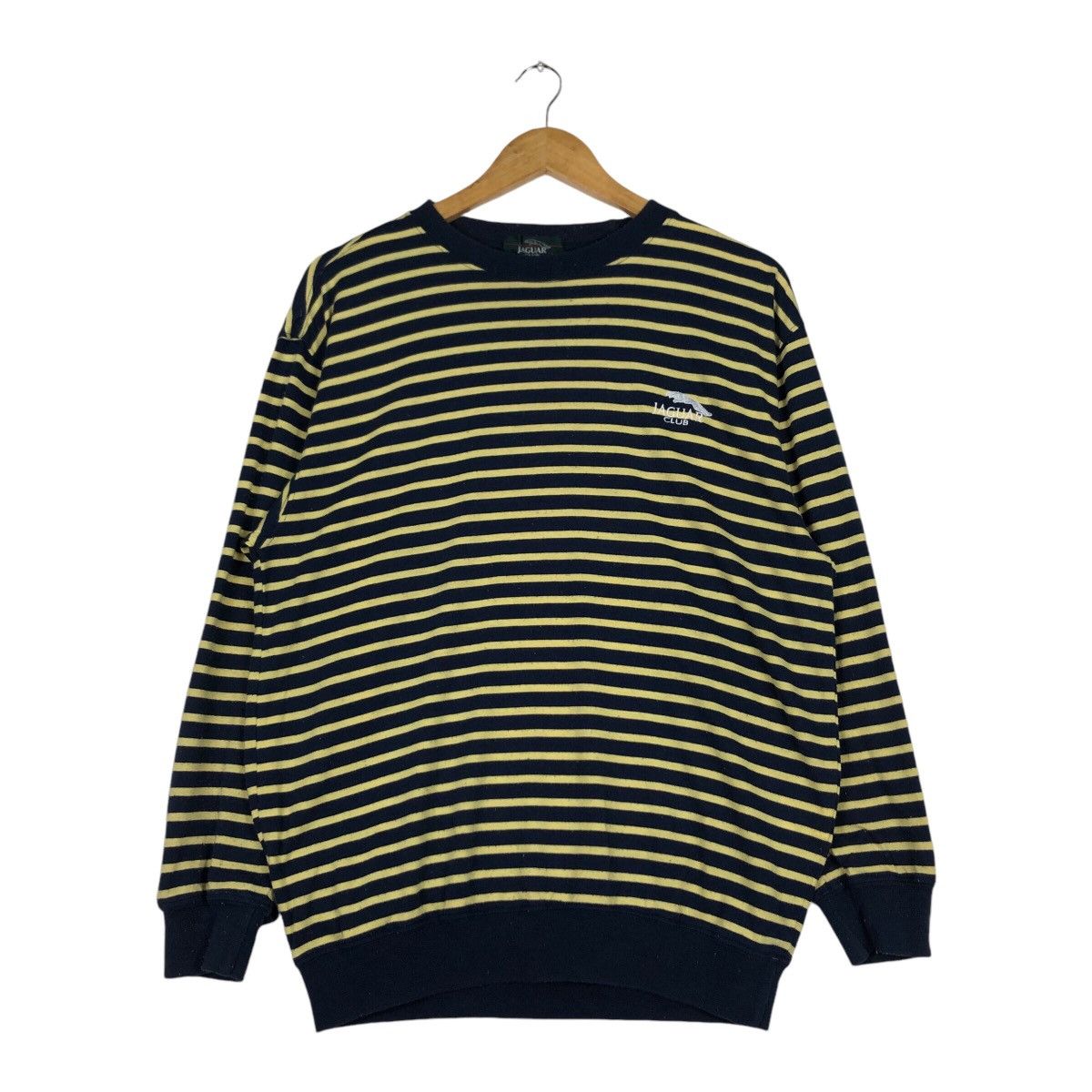 Japanese Brand × Vintage Vintage Jaguar Club Stripe Sweatshirt 90s Wear Medium #A2 Size US M / EU 48-50 / 2 - 1 Thumbnail
