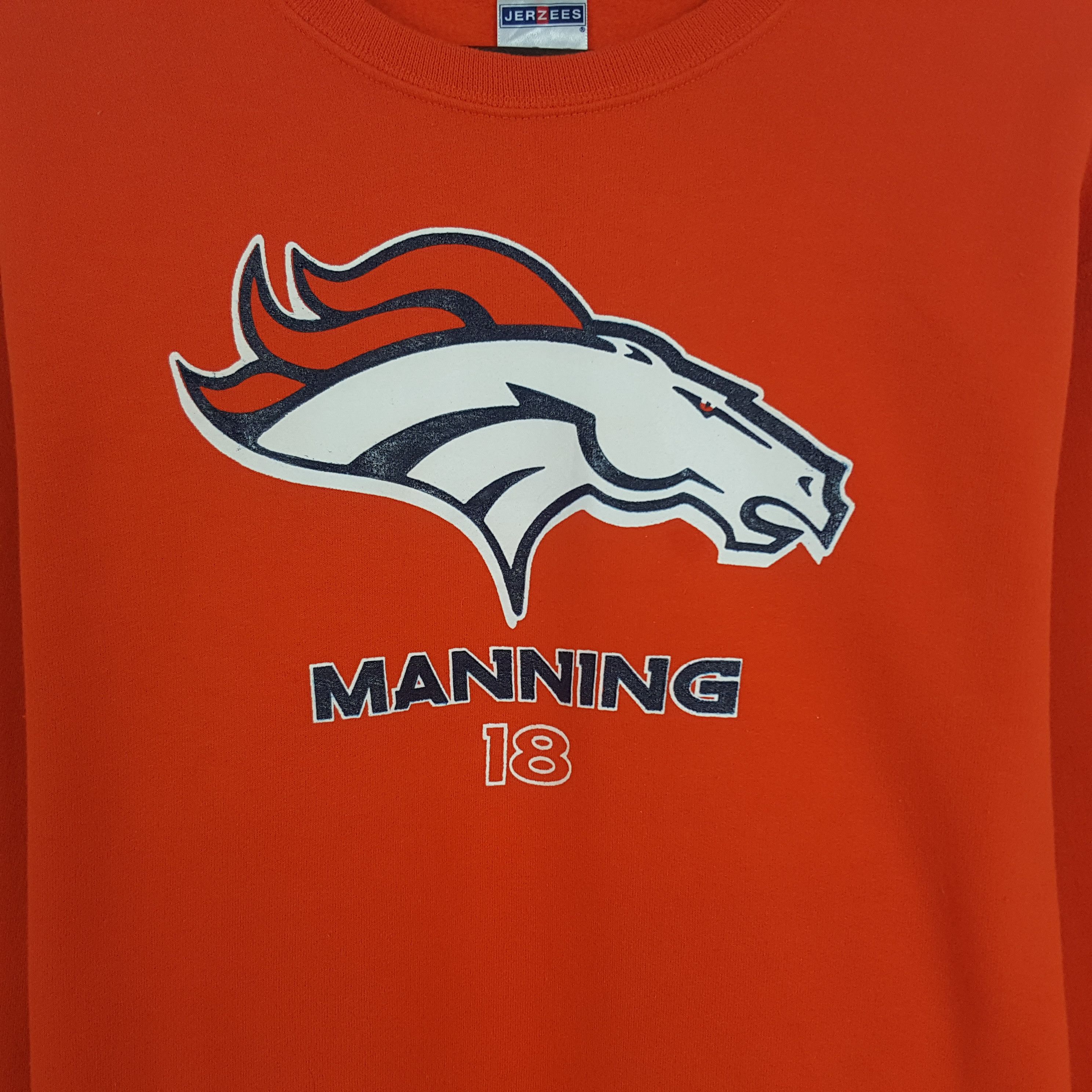 Jerzees × Vintage Vintage Manning 18 Sweatshirt Size US M / EU 48-50 / 2 - 2 Thumbnail