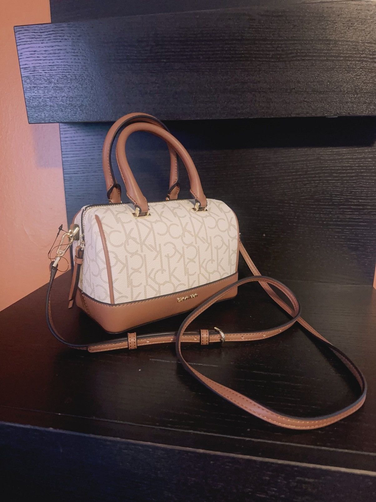 Calvin Klein Calvin Klein crossbody strip rolled top handles duffel Ca Size ONE SIZE - 1 Thumbnail