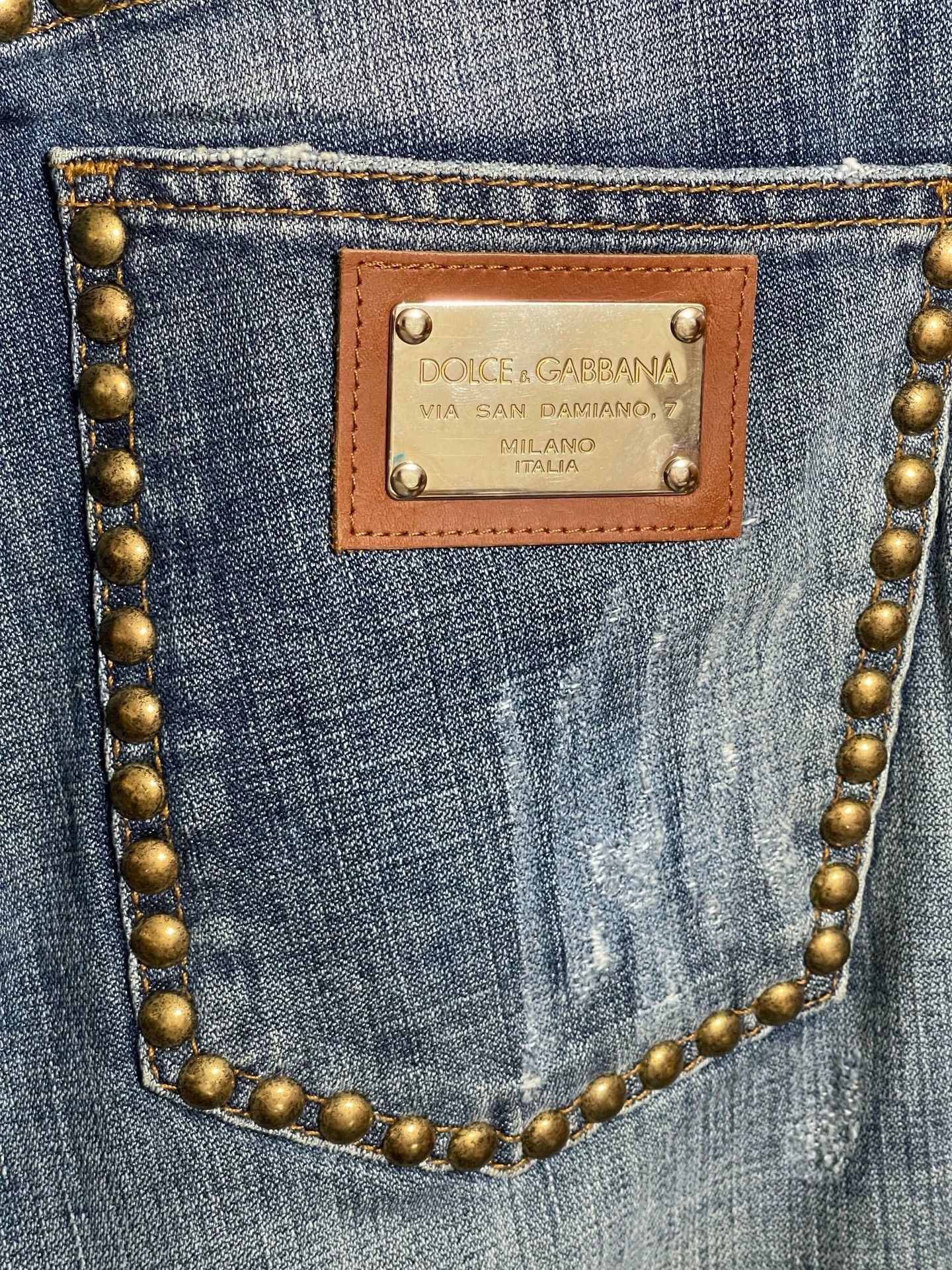 Dolce & Gabbana Dolce&Gabbana Low-Rise Straight Green Distressed Jeans 46 Size US 30 / EU 46 - 6 Thumbnail