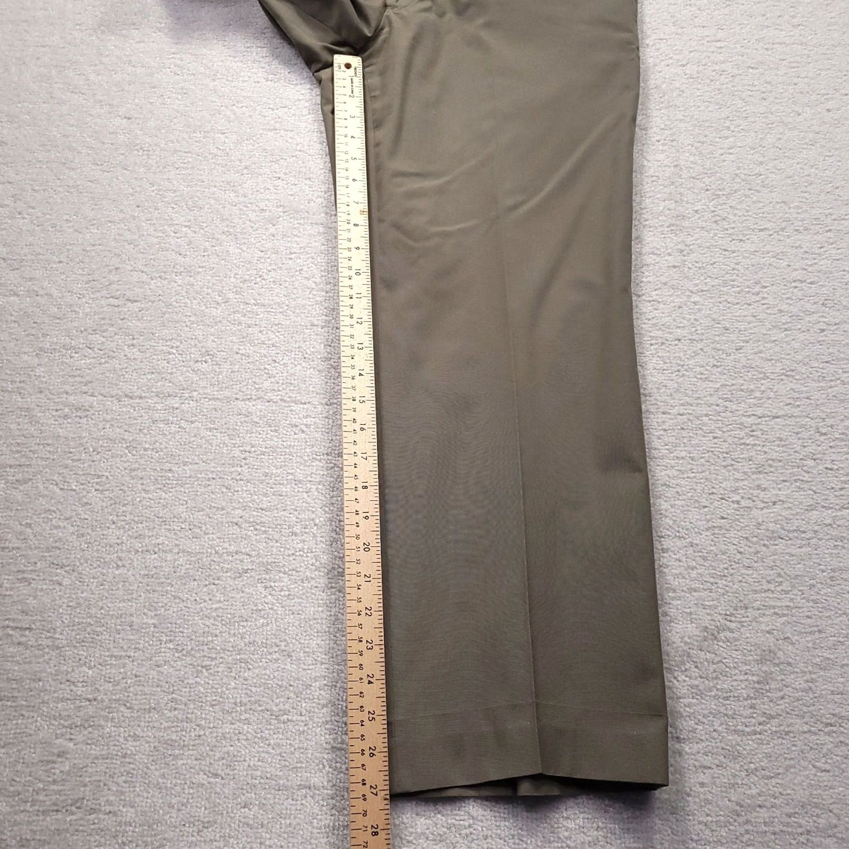 Brooks Brothers VINTAGE Brooks Brothers Dress Pants Mens 36X27 Brown Flat Front Trousers Straight Leg Men Regular Size 36X27 Brown Dress Pants - 80s 90s Size US 36 / EU 52 - 4 Thumbnail