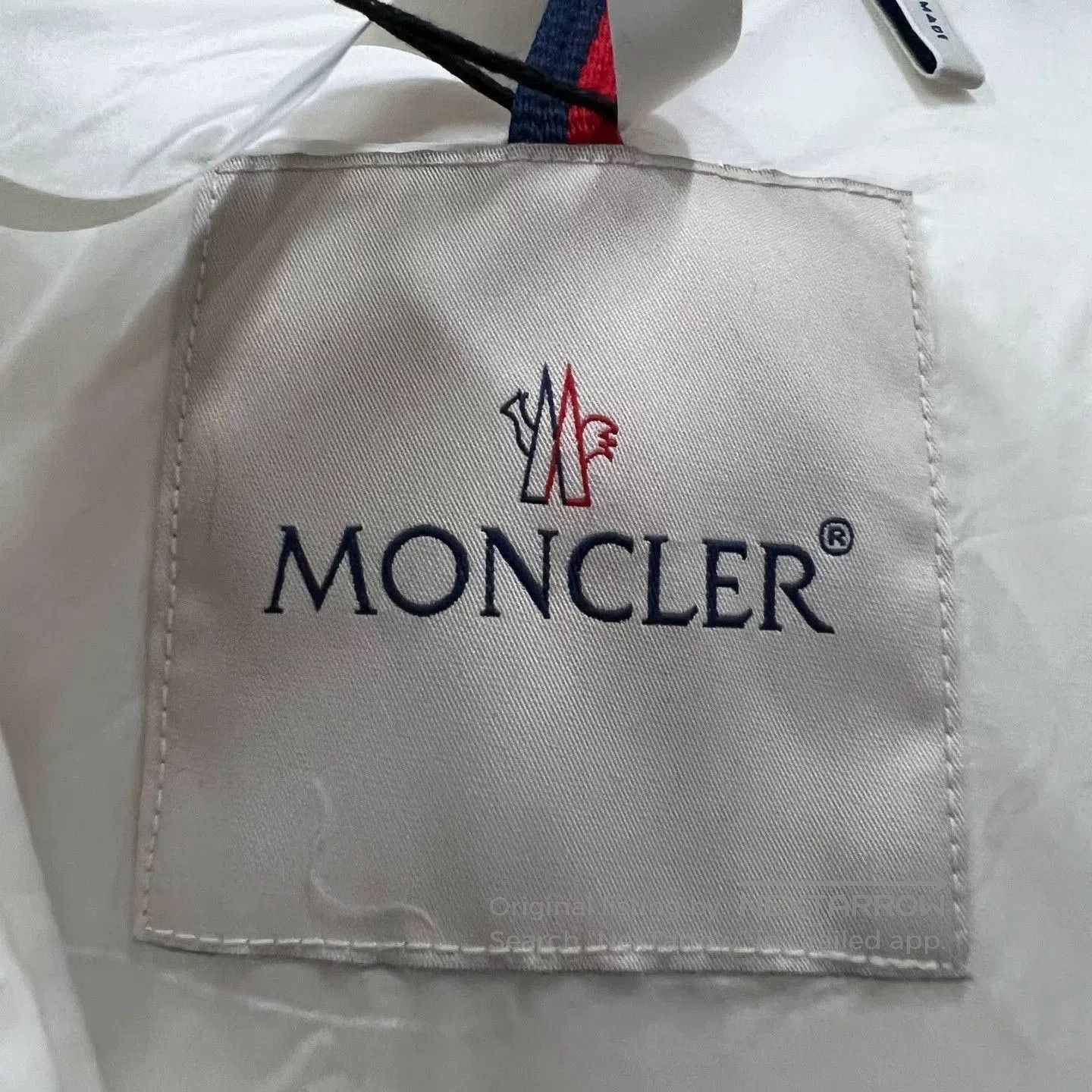 Moncler moncler white logo print down jacket. Size US M / EU 48-50 / 2 - 5 Thumbnail