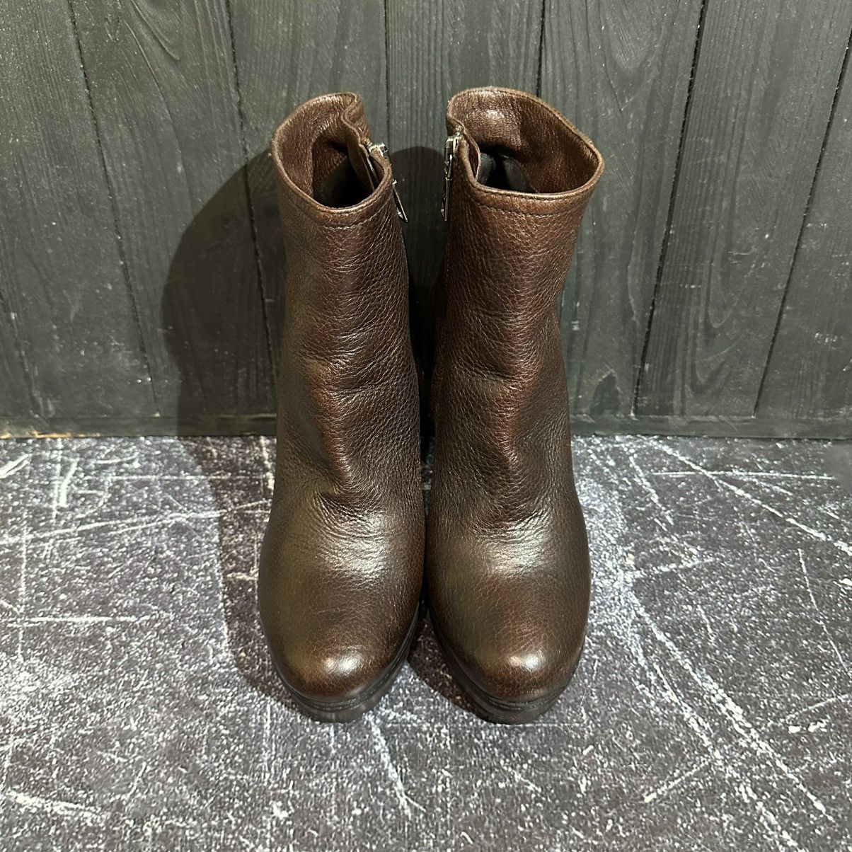 Prada PRADA women’s Leather Ankle Boots Size 39 Size US 9 / IT 39 - 8 Thumbnail