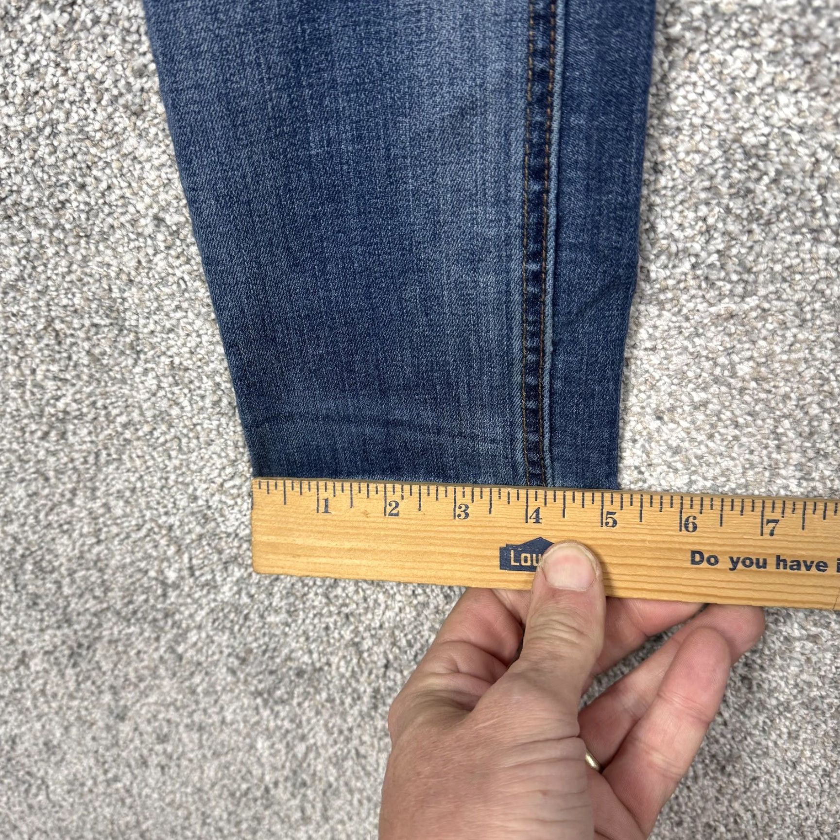 Empyre Empyre Redoil Jeans Mens 28x29.5 Blue Skinny Low Rise Stretch Denim Casual Size US 28 / EU 44 - 3 Thumbnail