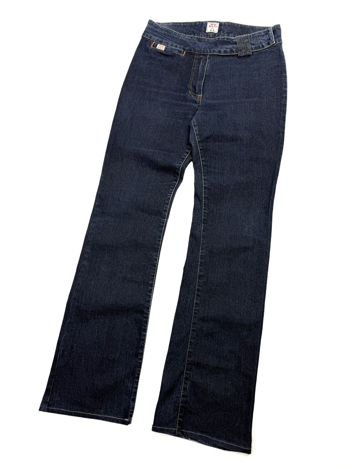 Miss Sixty Miss Sixty 00s Bootcut Navy Denim Jeans Vintage Japan Y2K Size 31" - 3 Thumbnail