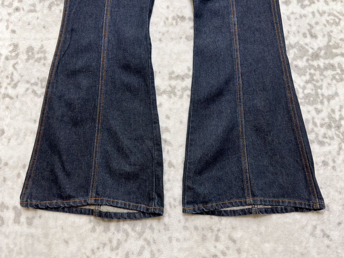 Japanese Brand Vintage Bell Bottom Flare Denim Retro High Waist Button Fly Size US 28 / EU 44 - 7 Thumbnail