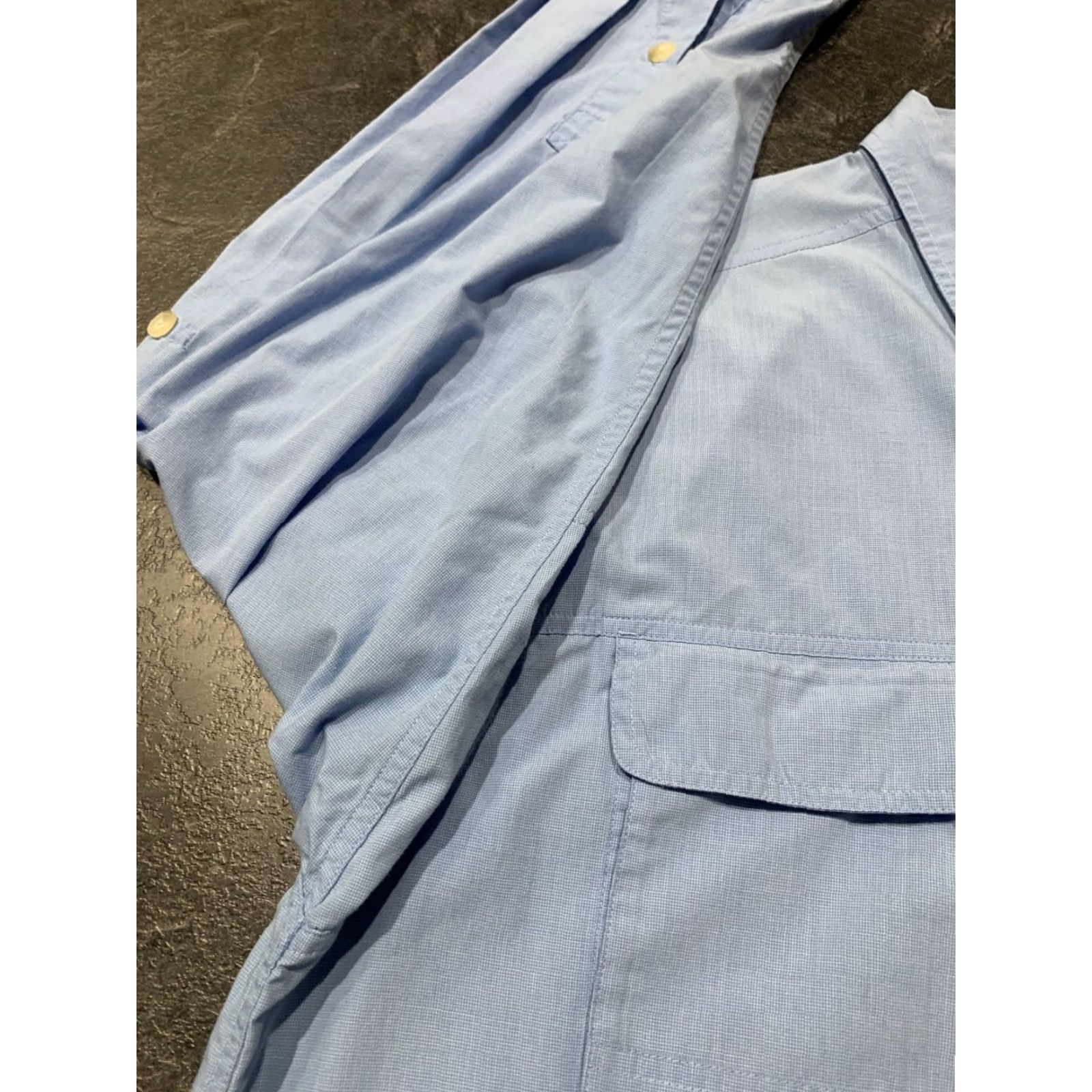 ExOfficio Exofficio Buzz Off Shirt Long Sleeve Button-Up Outdoor Casual Men’s XL Blue Size US XL / EU 56 / 4 - 5 Thumbnail