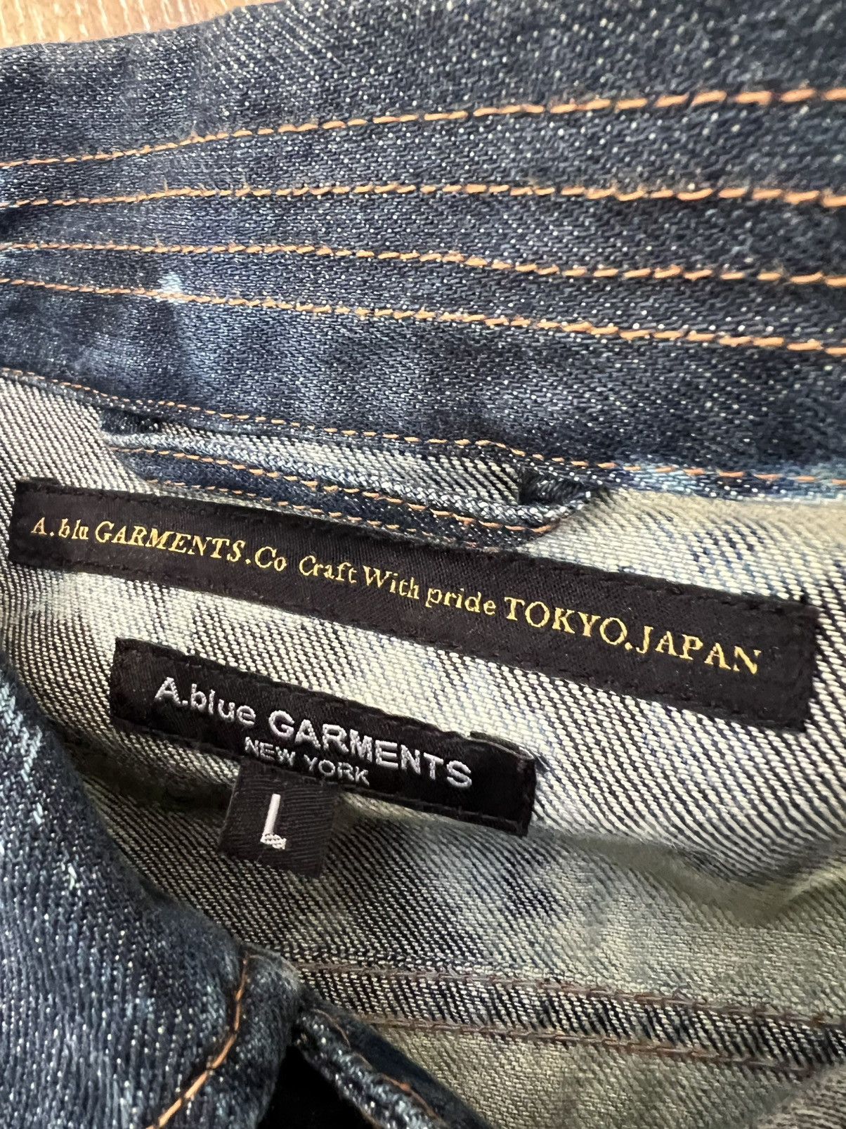 Engineered Garments A blue garments new york denim patchwork bleached jacket Size US M / EU 48-50 / 2 - 3 Thumbnail