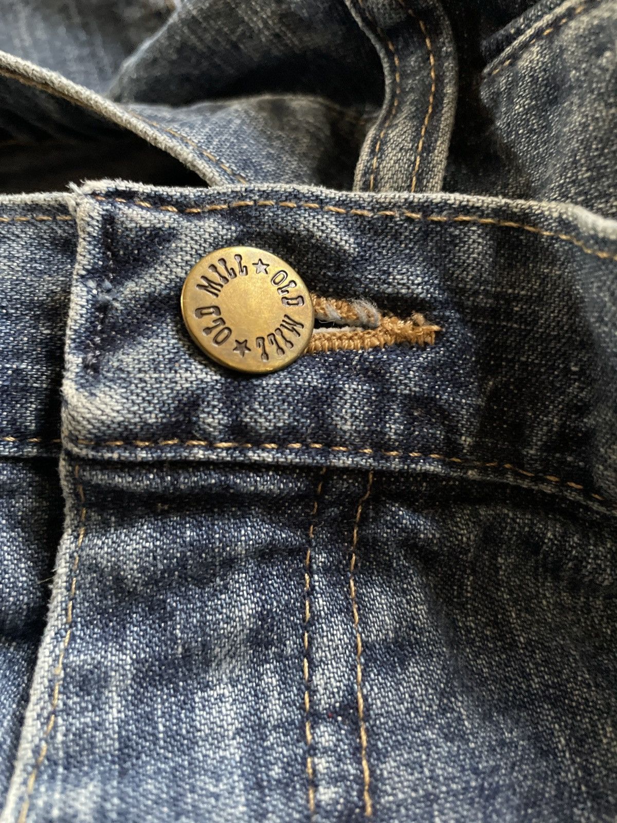 Designer × Vintage Old Mill JORTs Blue Denim Jean Shorts 36 carpenter men’s 🔥 Size US 36 / EU 52 - 7 Thumbnail