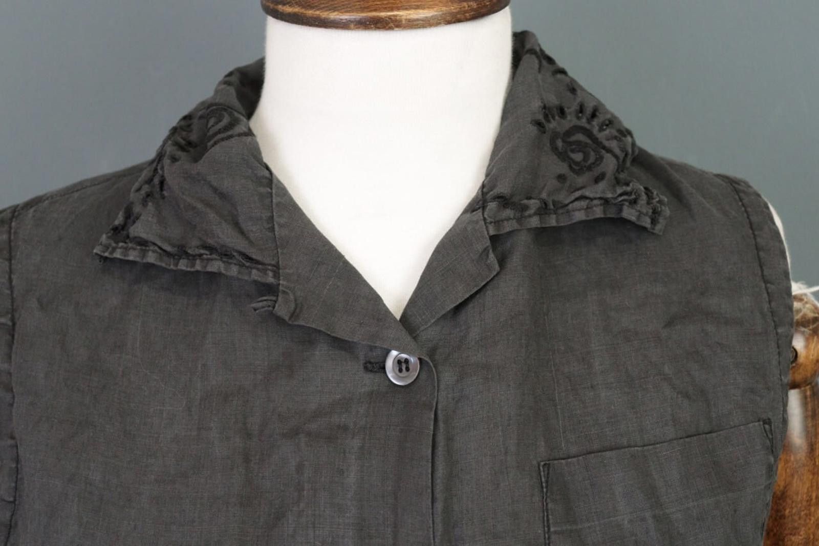 Romeo Gigli Romeo Gigli Milano Brown Button Down Blosue Shirt Size 42 Size M / US 6-8 / IT 42-44 - 4 Thumbnail