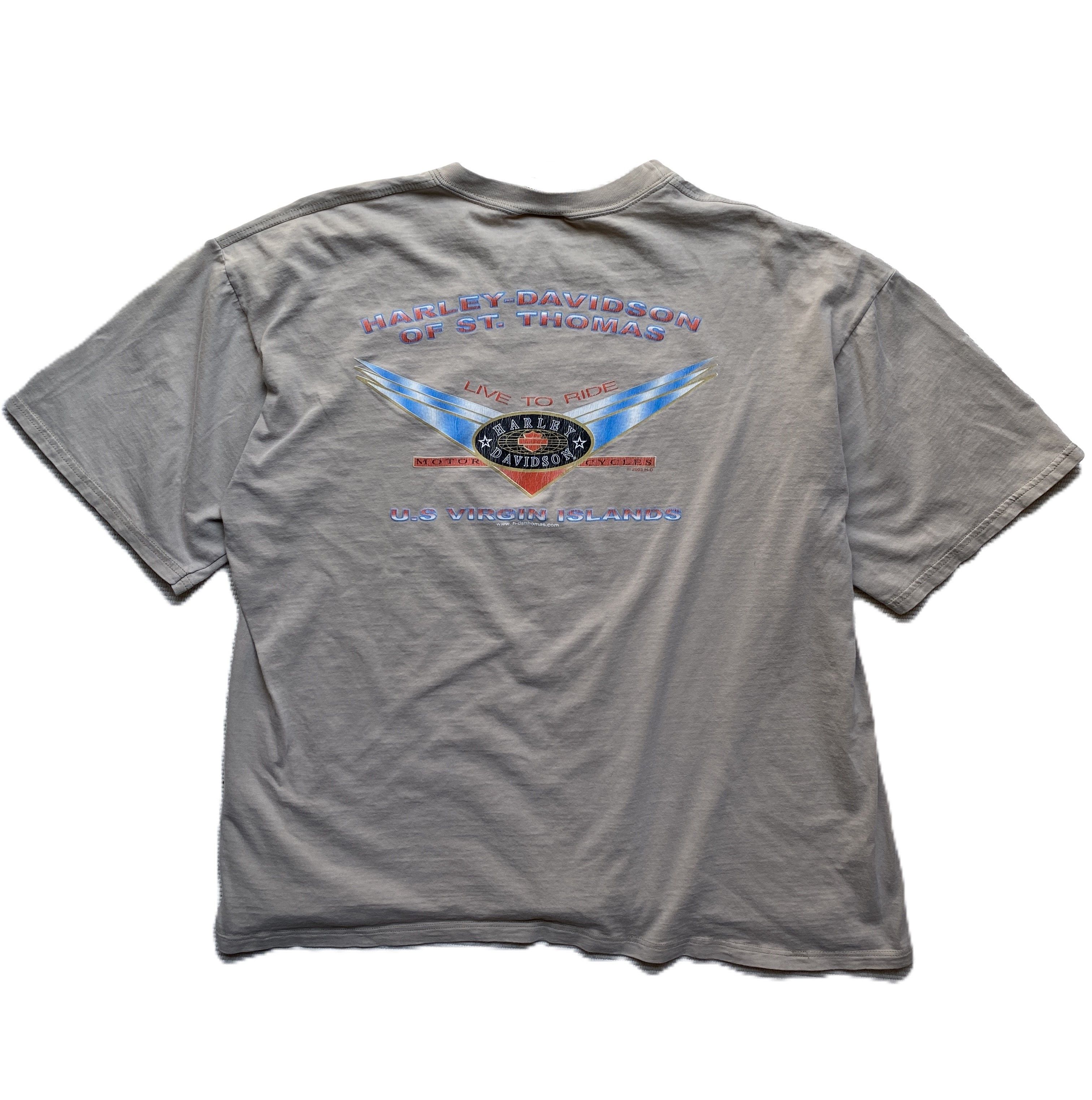 Harley Davidson Vintage 2003 Harley-Davidson St. Thomas Tee Size US XL / EU 56 / 4 - 2 Thumbnail