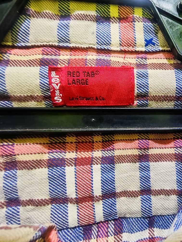Levi's Levi's Flannel Double Pocket Streetwear Shirt Size US L / EU 52-54 / 3 - 3 Thumbnail