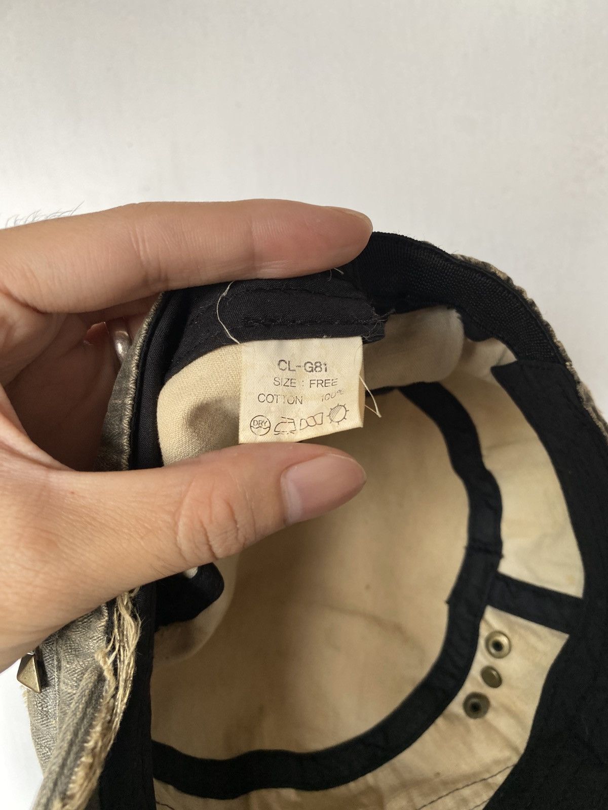 If Six Was Nine × Japanese Brand × Le Grande Bleu (L.G.B.) Cadet Distressed Zipper Goth Hat Size ONE SIZE - 9 Thumbnail
