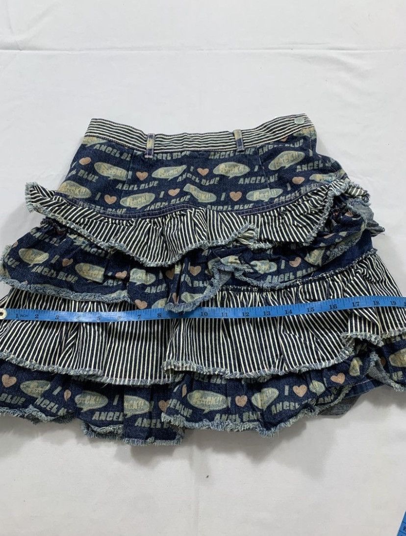 Angel Blue Angel Blue Mini Skirt Jeans all over Print hysteric style Size 27" / US 4 / IT 40 - 6 Thumbnail