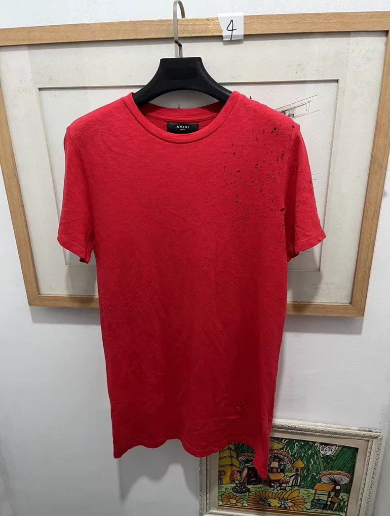 Amiri Amiri 17ss Gunshot Shot Bullet Shannel Destruction Red Shor Size US M / EU 48-50 / 2 - 1 Thumbnail