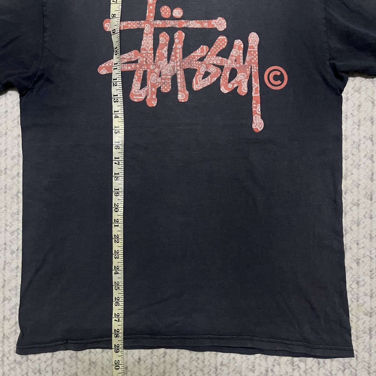 Stussy Distressed Vintage Stussy Bandana Logo Tees Size US L / EU 52-54 / 3 - 16 Thumbnail